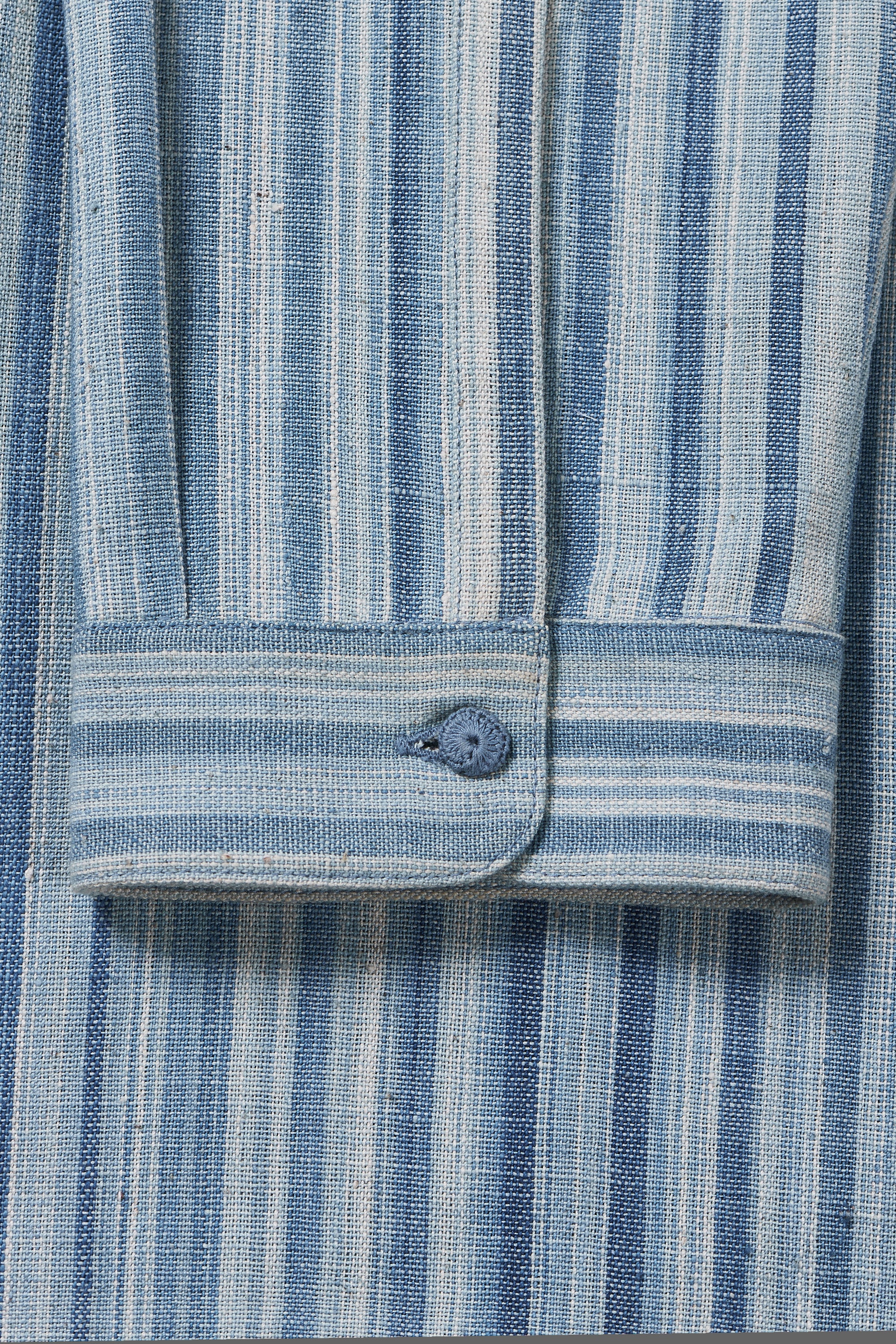 RELAXED-FIT SHIRT DYED IN SHADES OF INDIGO