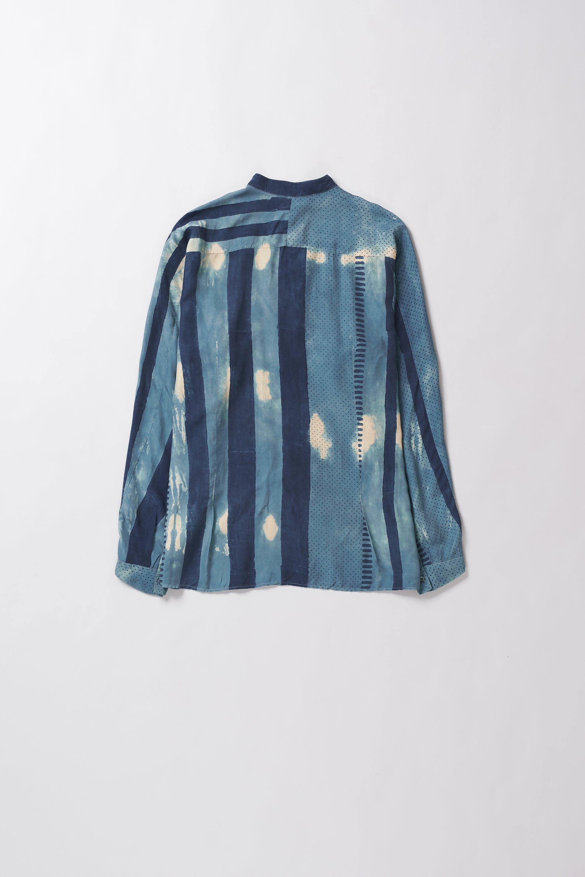 Blue and white striped shirt