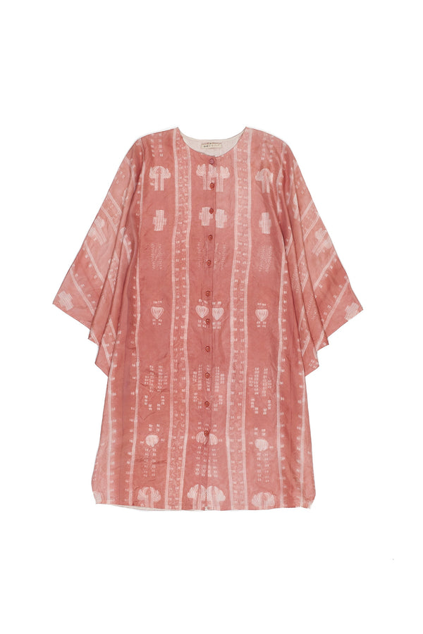 CHALK PINK SHIBORI WOMEN'S DRESS