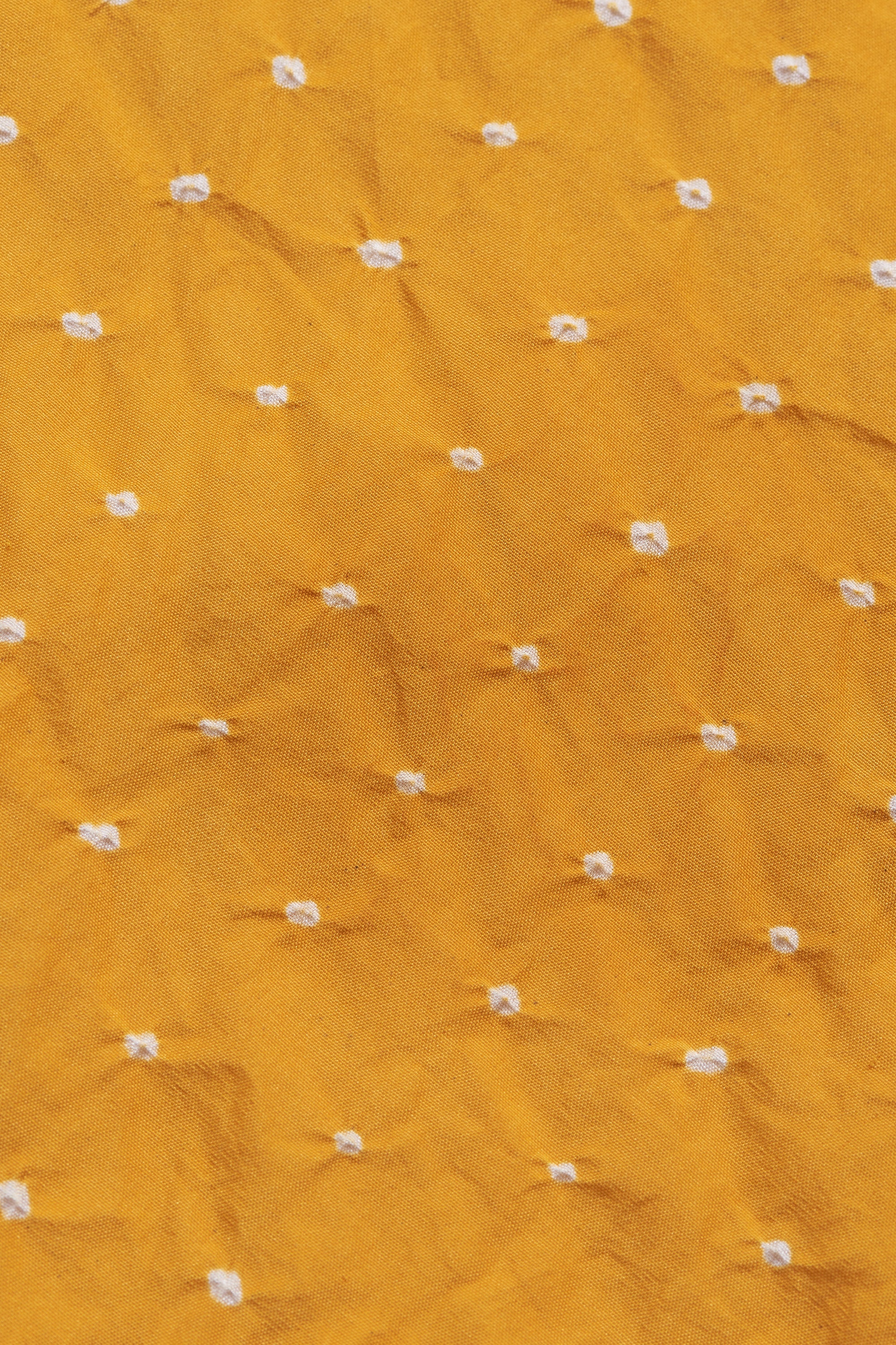 MANGO YELLOW SILK WOMEN DRESS WITH BANDHANI