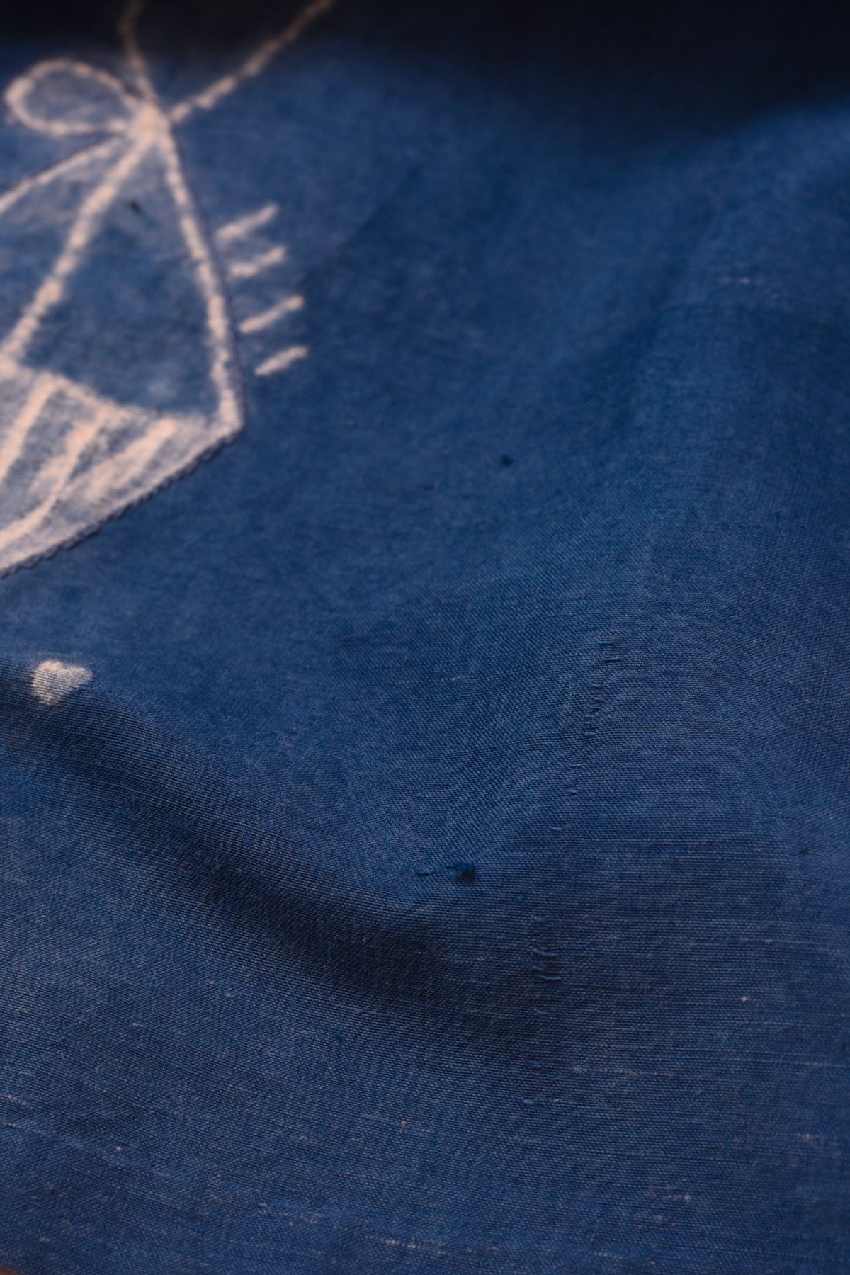Medium Indigo Shibori Flared Skirt