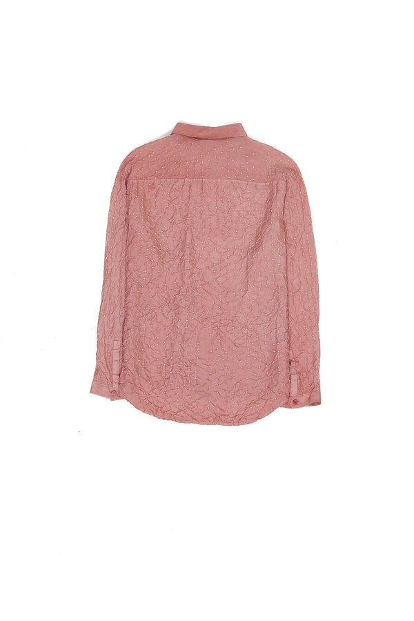 CHALK PINK BANDHANI MEN'S SHIRT