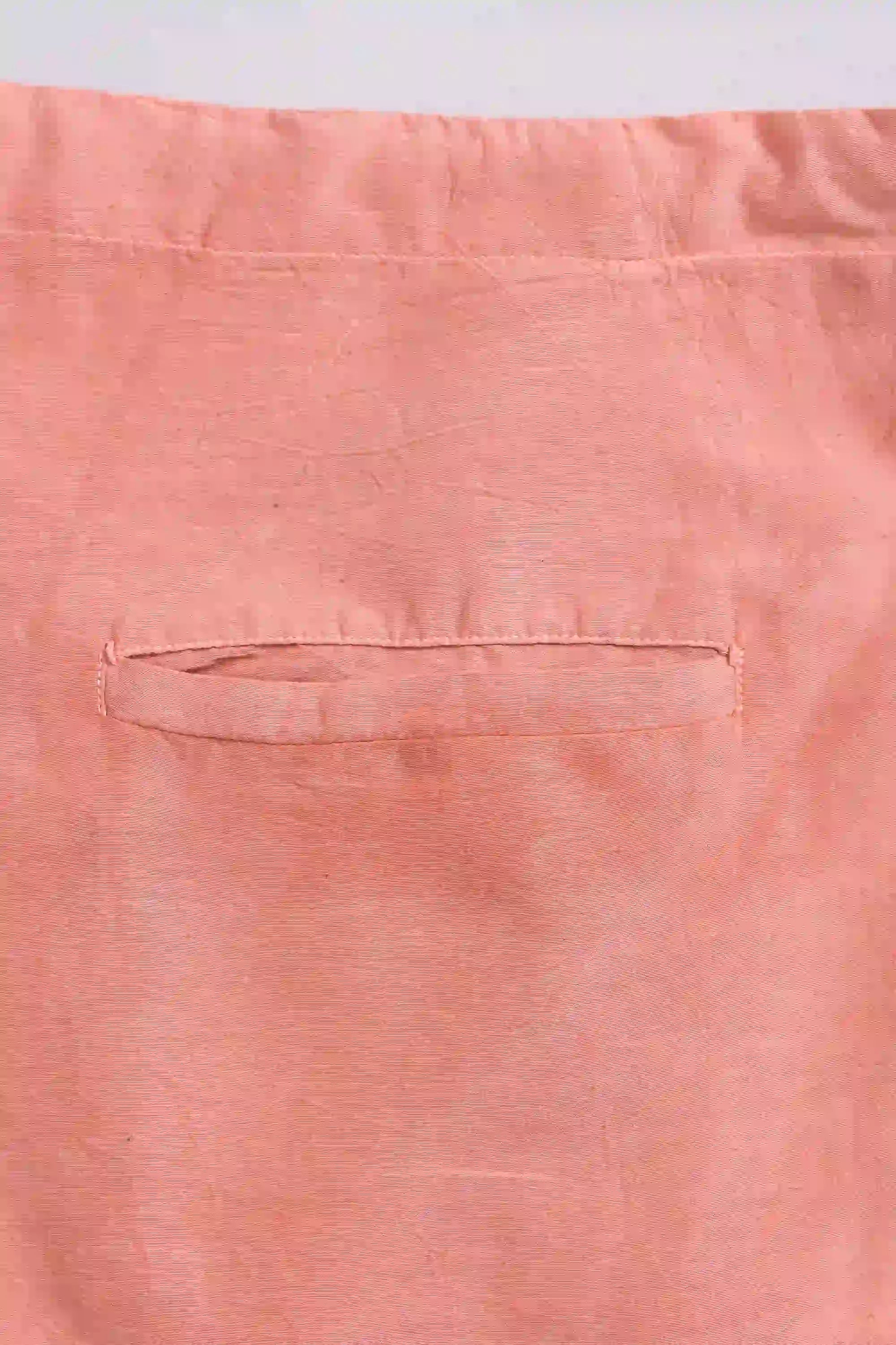 Chalk Pink Silk Cotton Blend Shibori Pant
