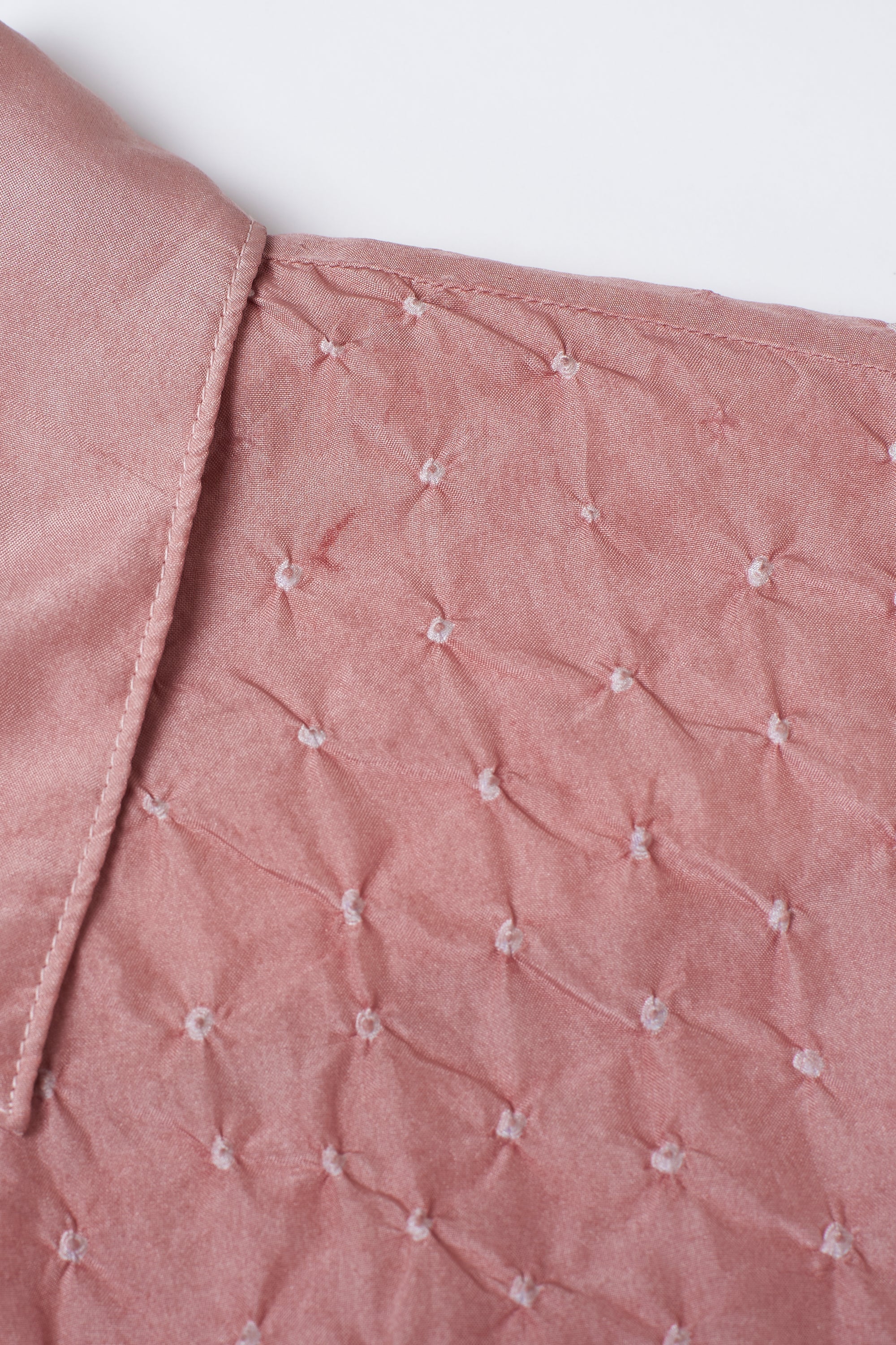 CHALK PINK SILK BANDHANI UNISEX SHIRT