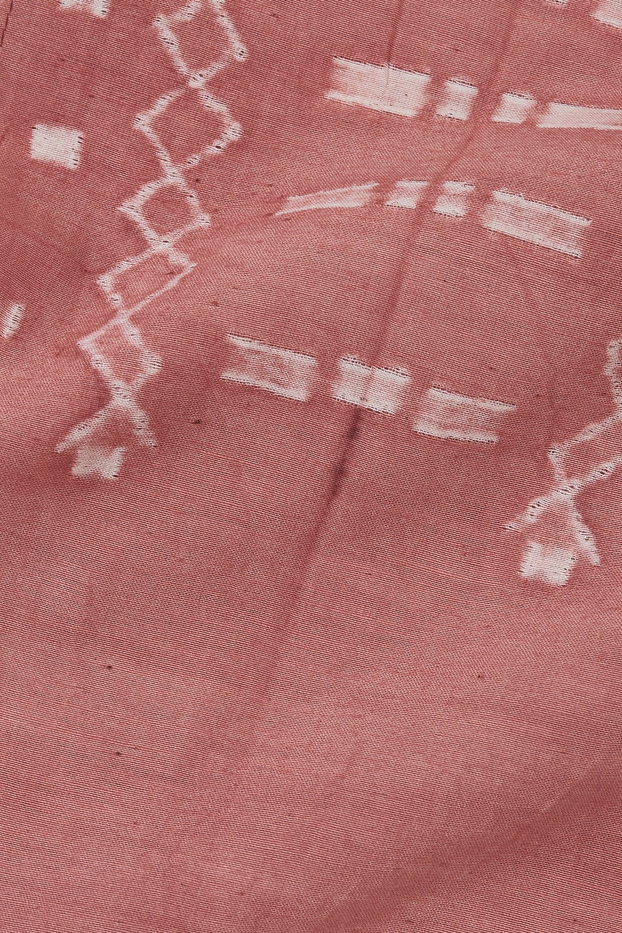Chalk Pink Cotton Silk Blend Shibori Pant