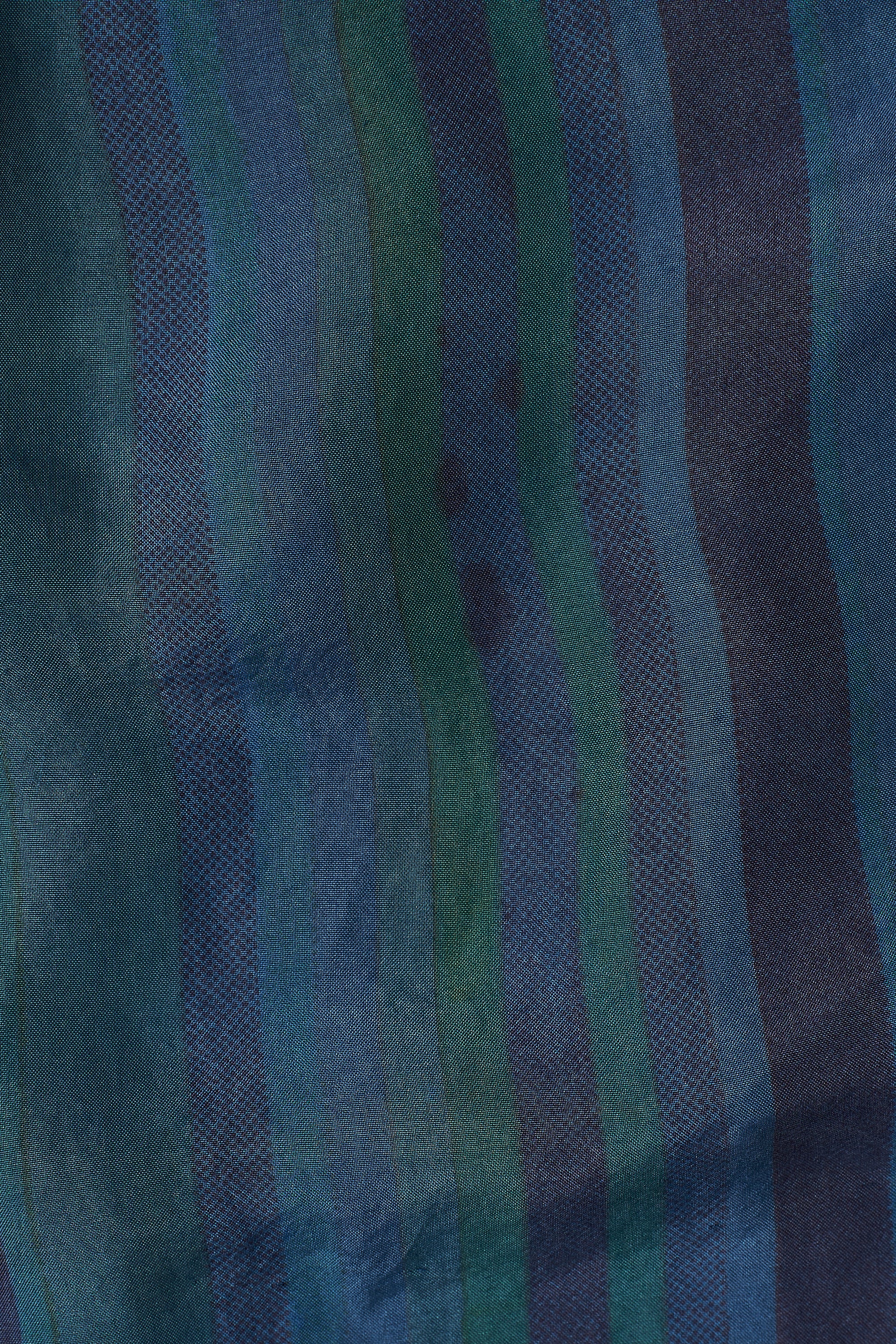 MEDIUM INDIGO SILK WITH STRIPES AND OVERDYED