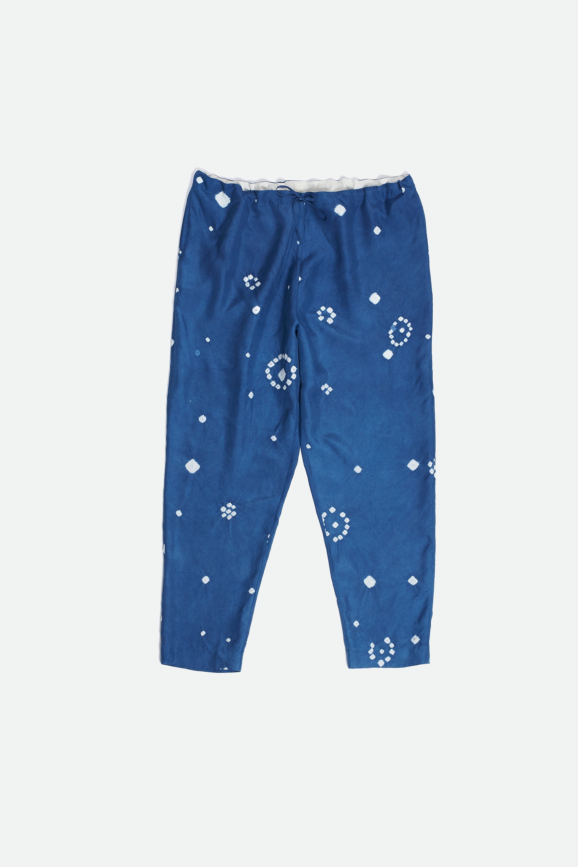 INDIGO SILK BANDHANI PANTS