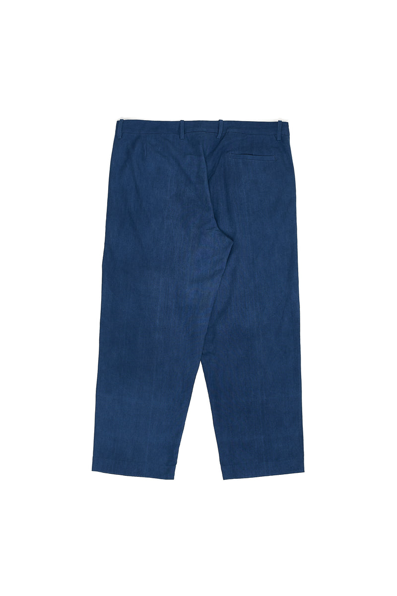 Indigo All Over Bandhani Statement Cotton Trousers