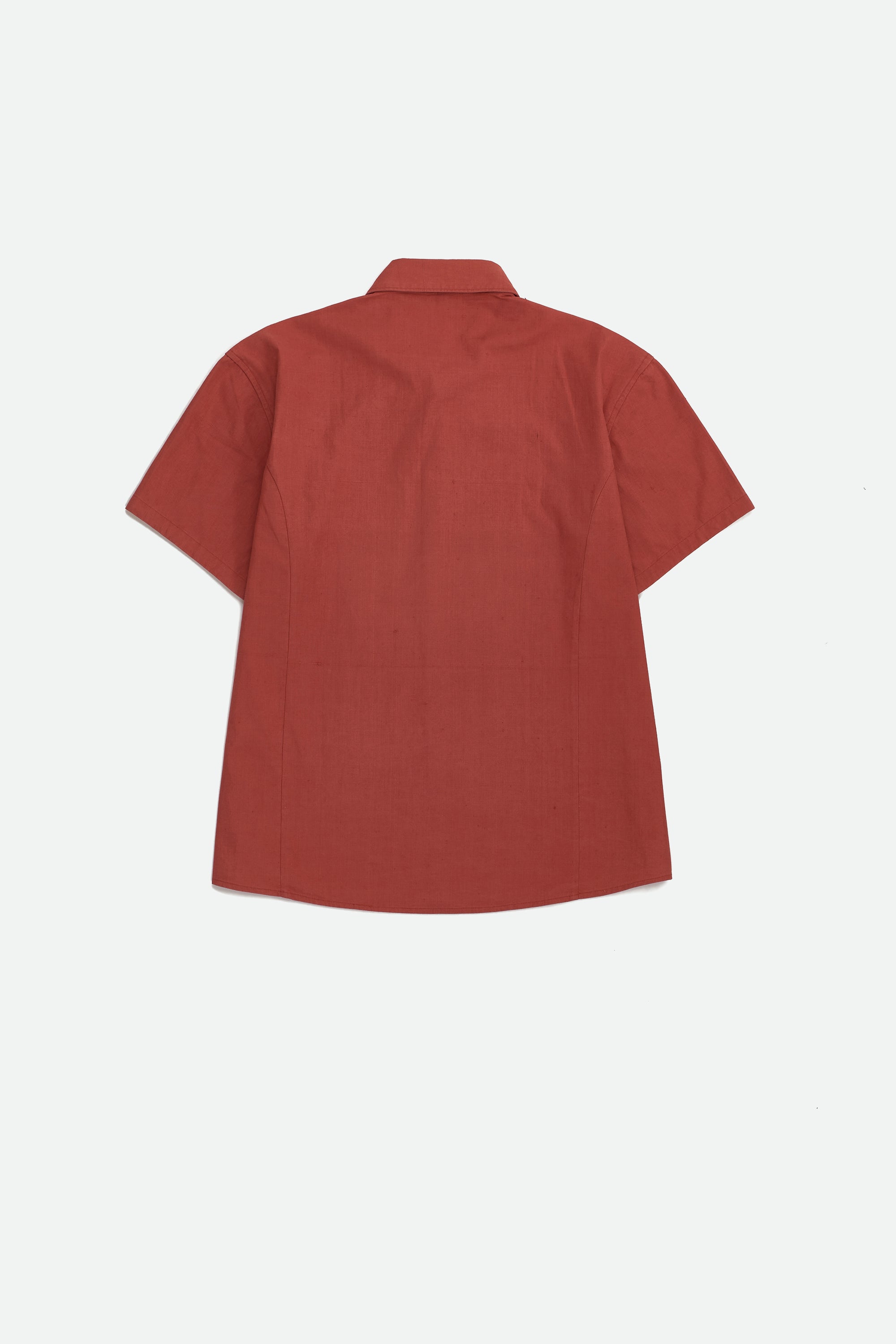 RED HANDSPUN COTTON SHIRT