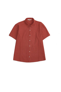 RED HANDSPUN COTTON SHIRT