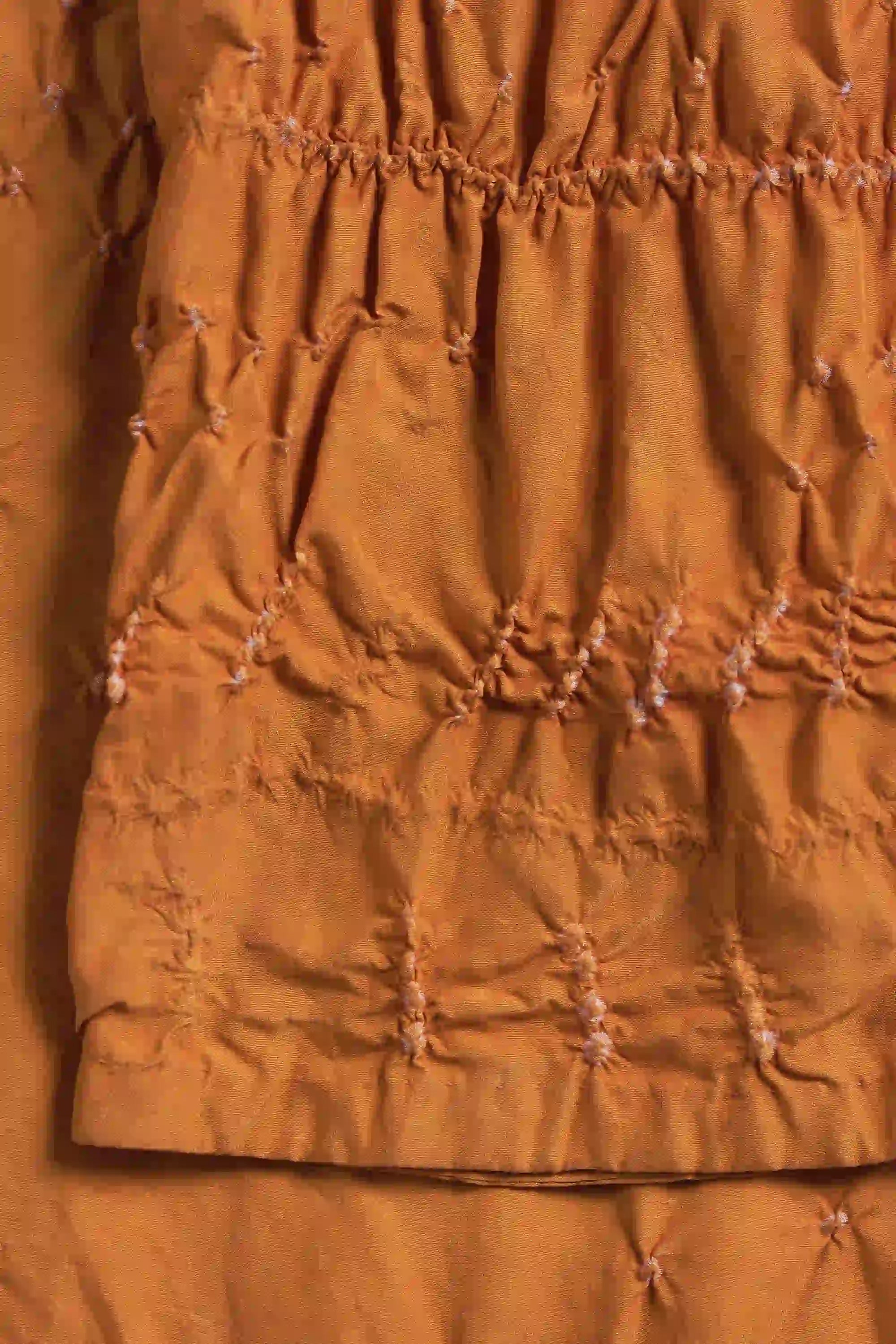 Bandhani Dress Sunset Orange