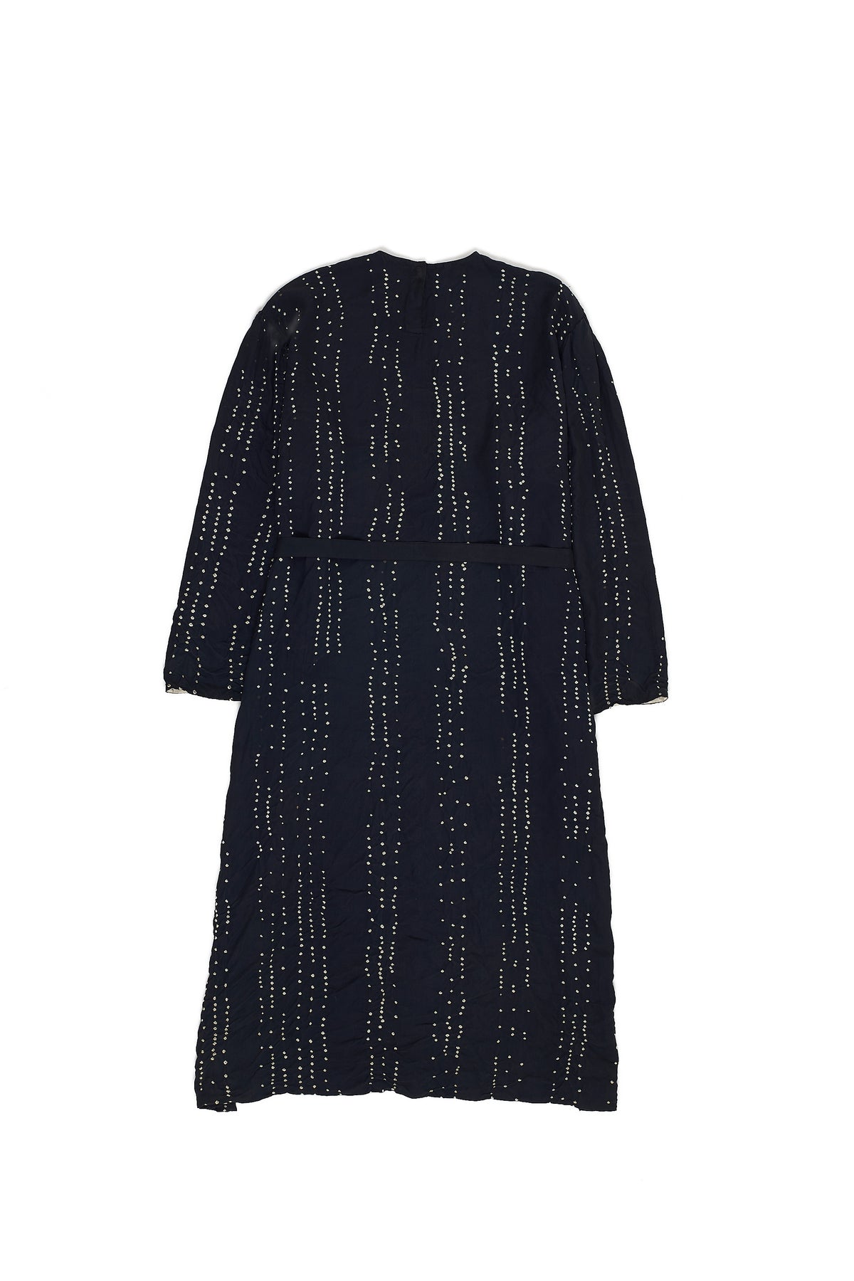 Black dress with a subtle pattern