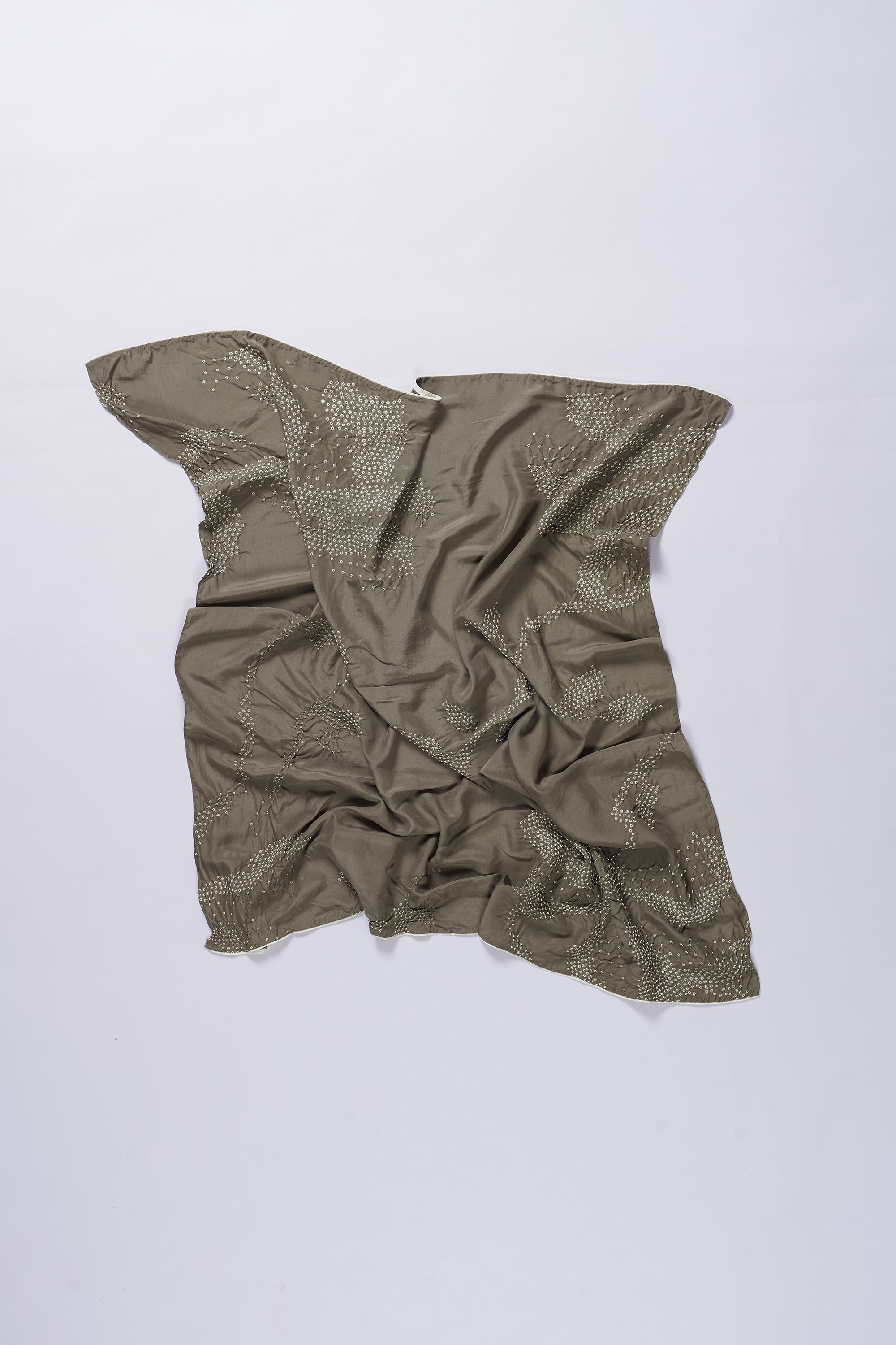 CHARCOAL DYED SILK SCARF
