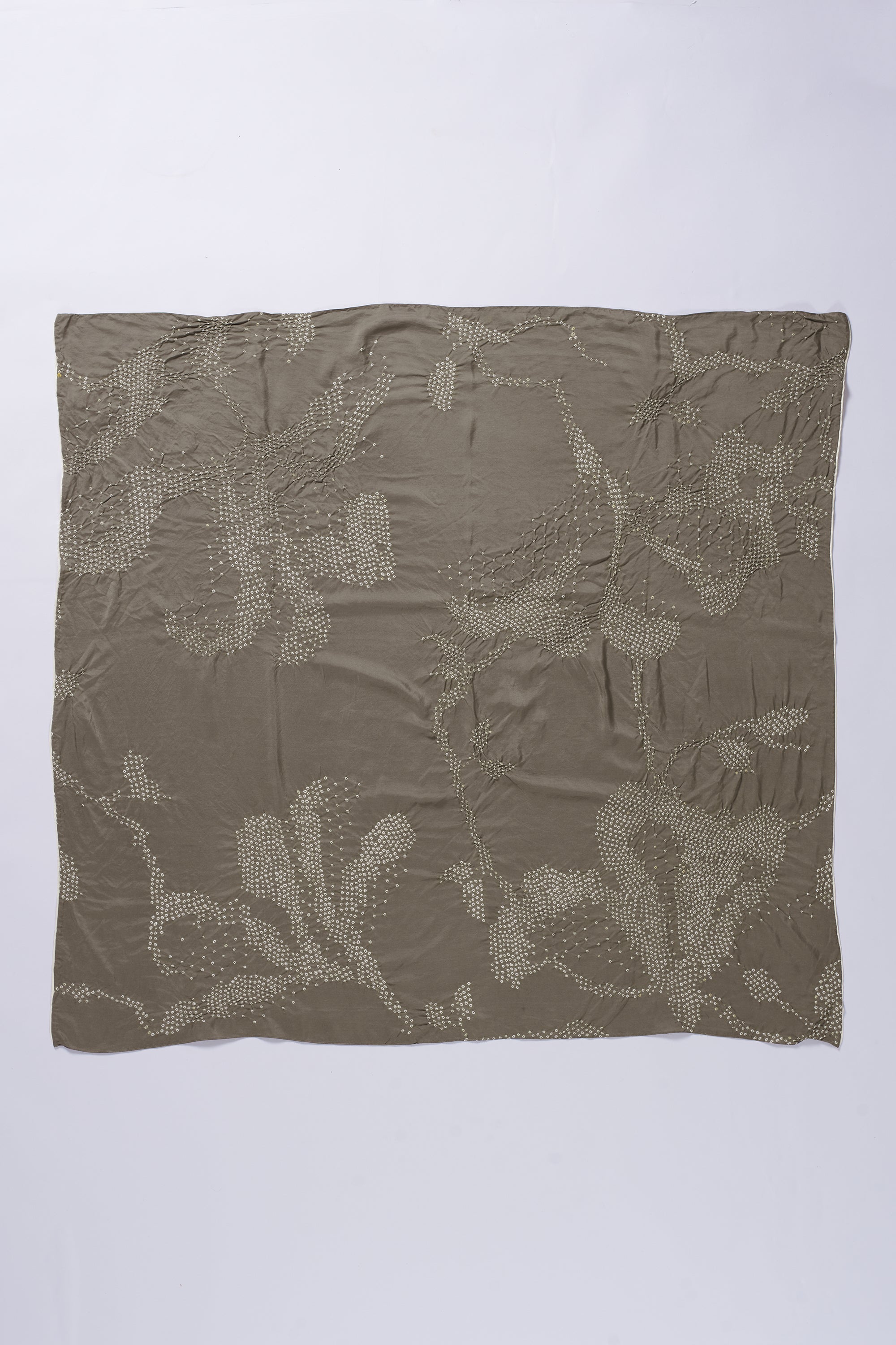 CHARCOAL DYED SILK SCARF