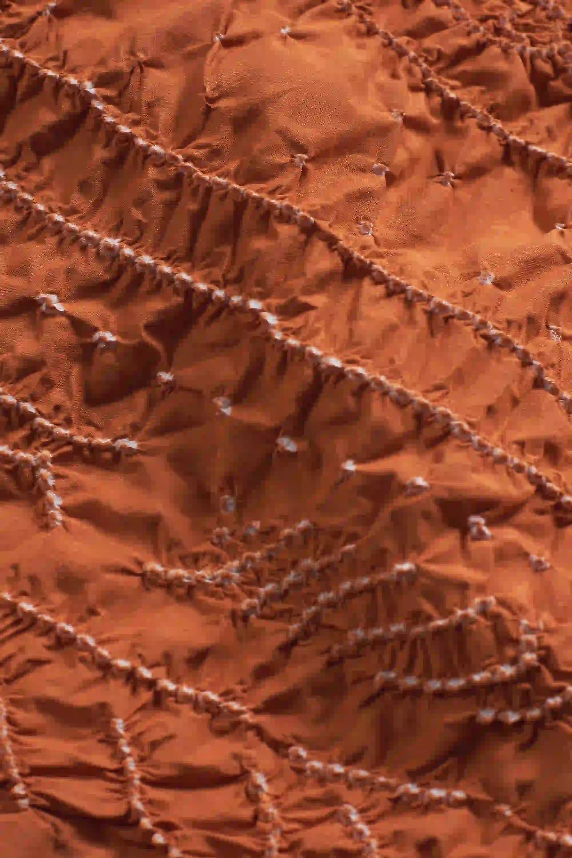 Bandhani Dress in Sunset Orange