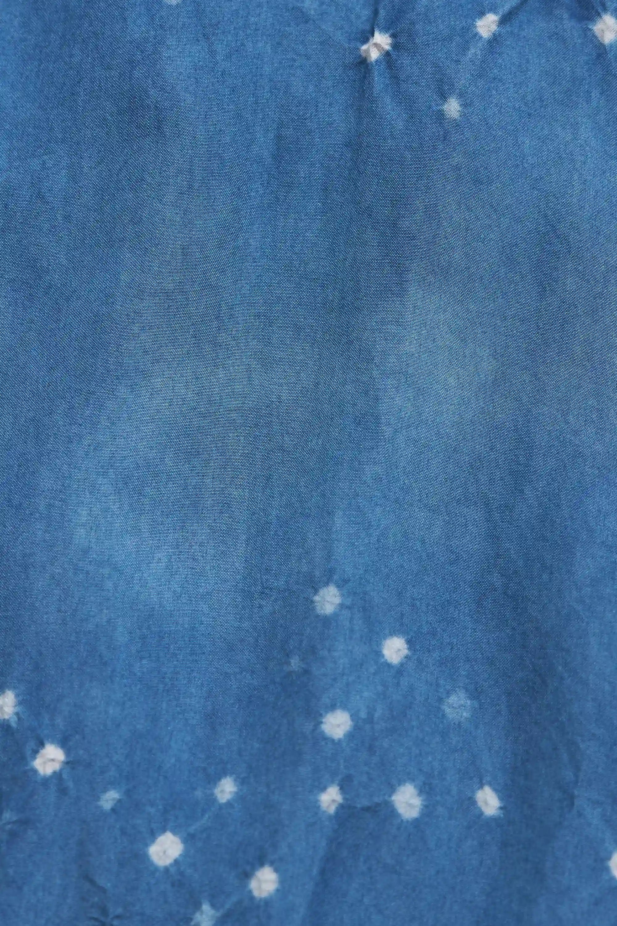 Medium Indigo Bandhani Dress
