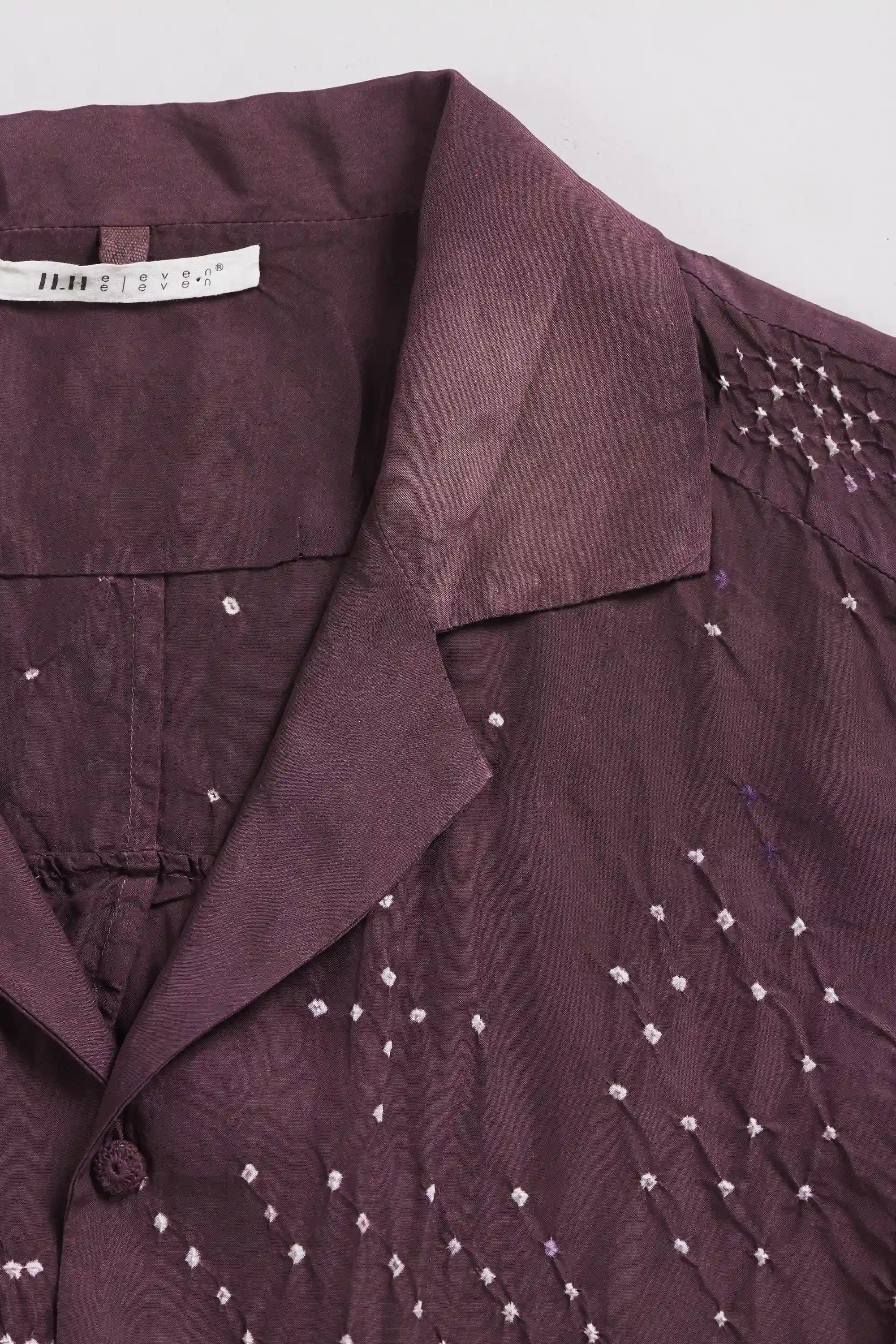 Purple Red Silk Shirt