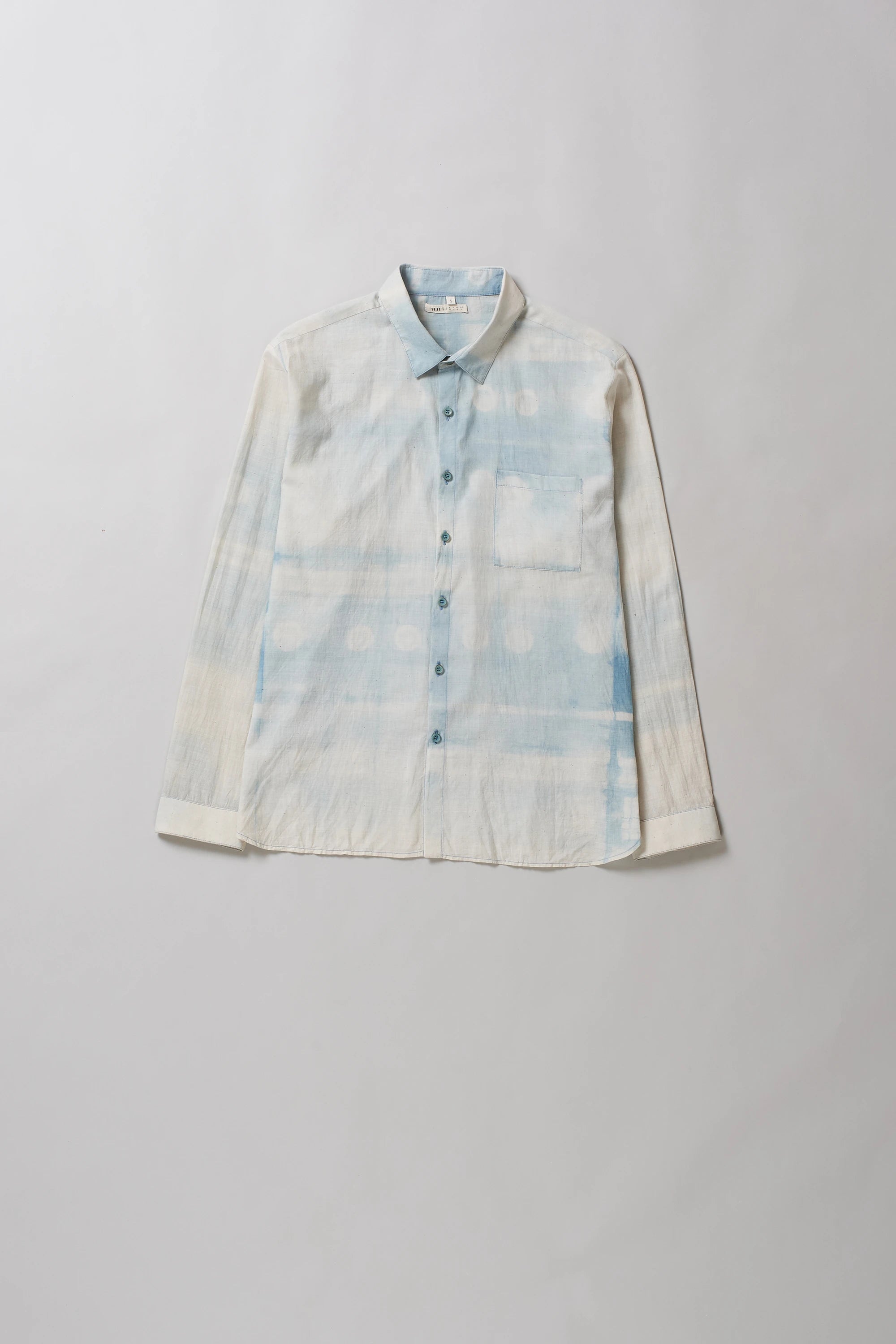 Indigo Statement Clamp Dyed Summer Shirt