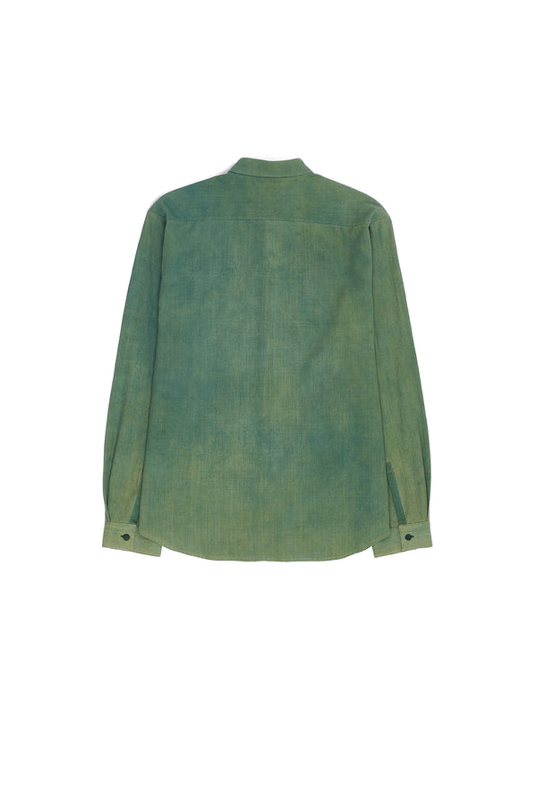 OLIVE GREEN SOLID MENS SHIRT