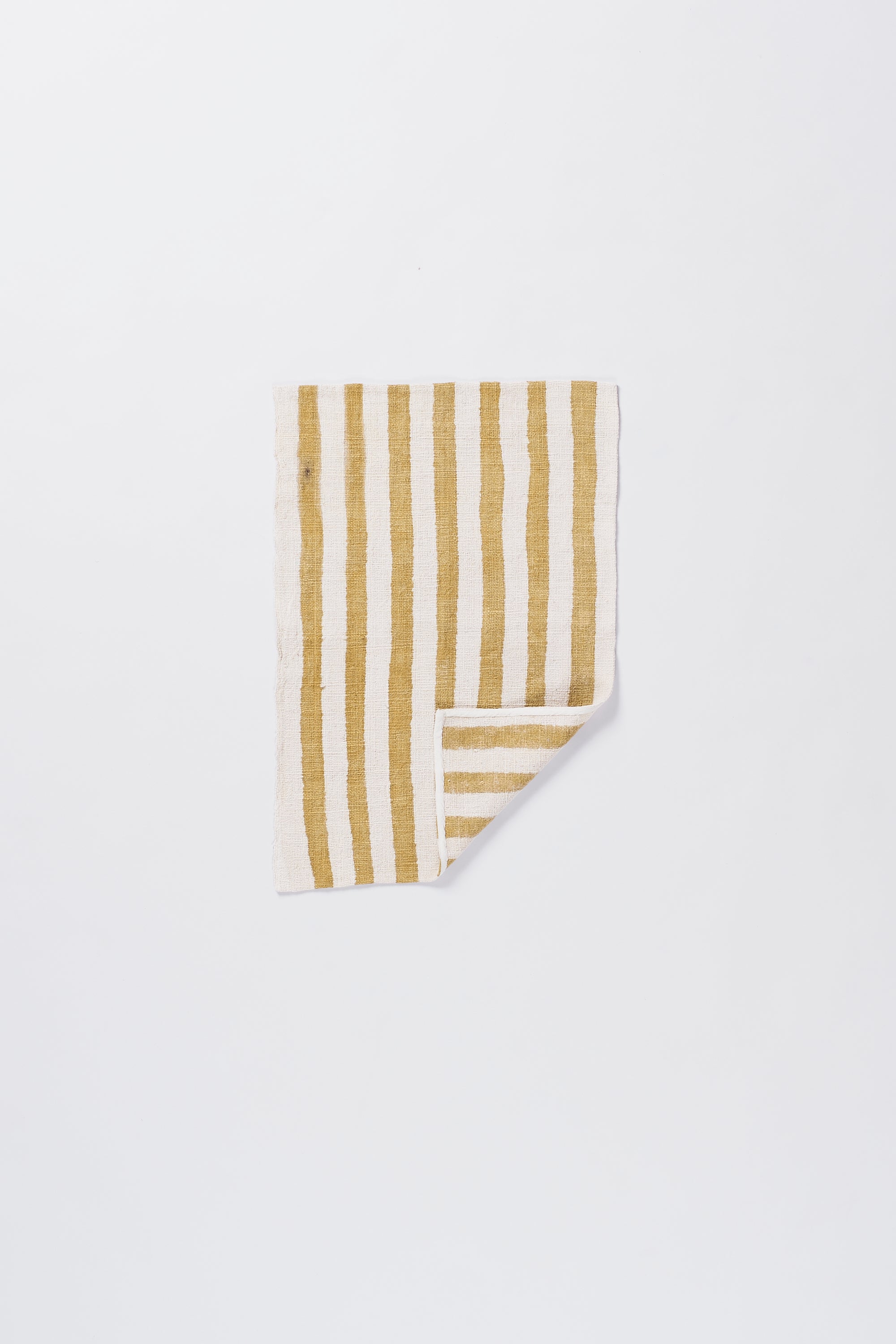 MUSTARD YELLOW STRIPE TOWEL SMALL