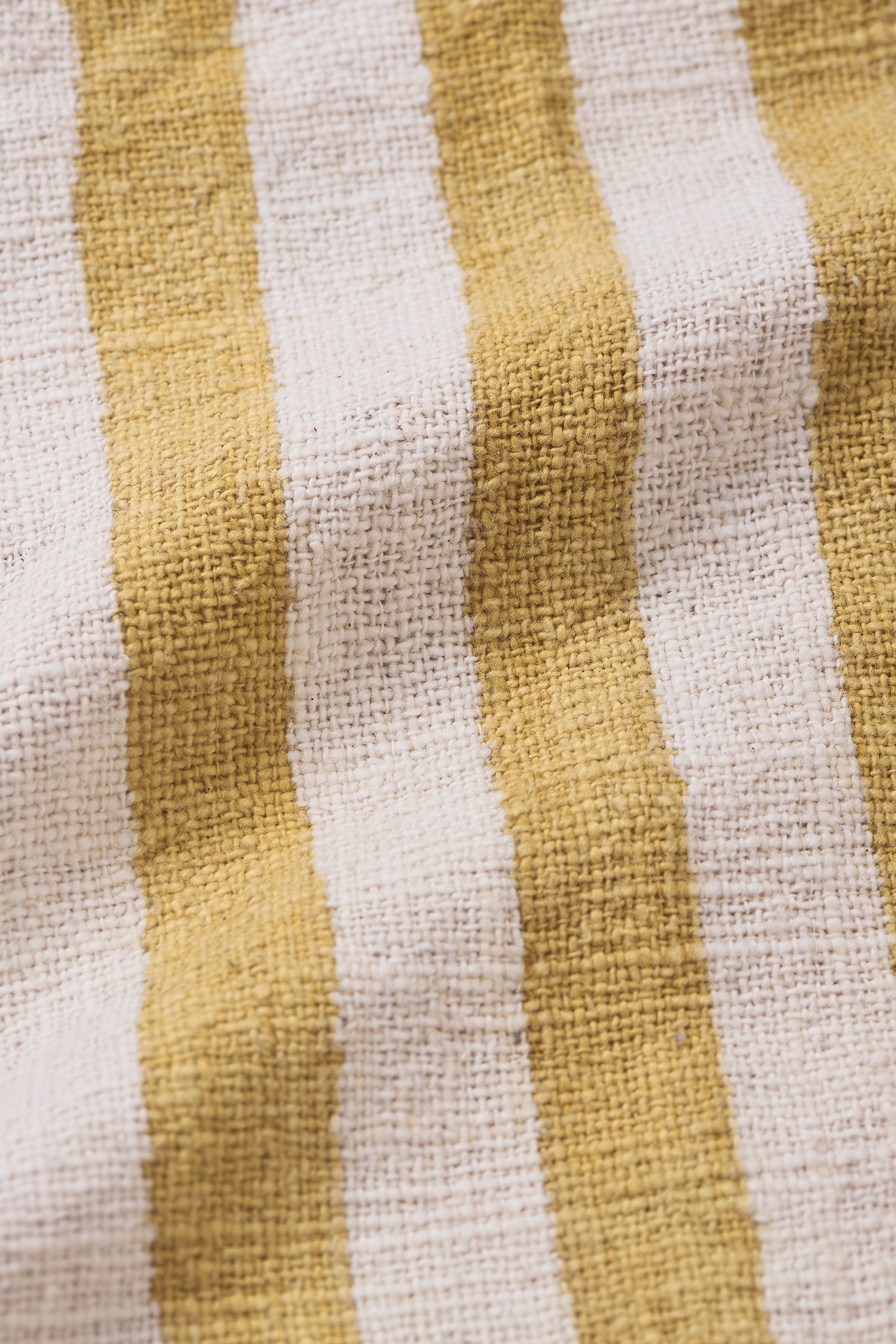 MUSTARD YELLOW STRIPE TOWEL SMALL