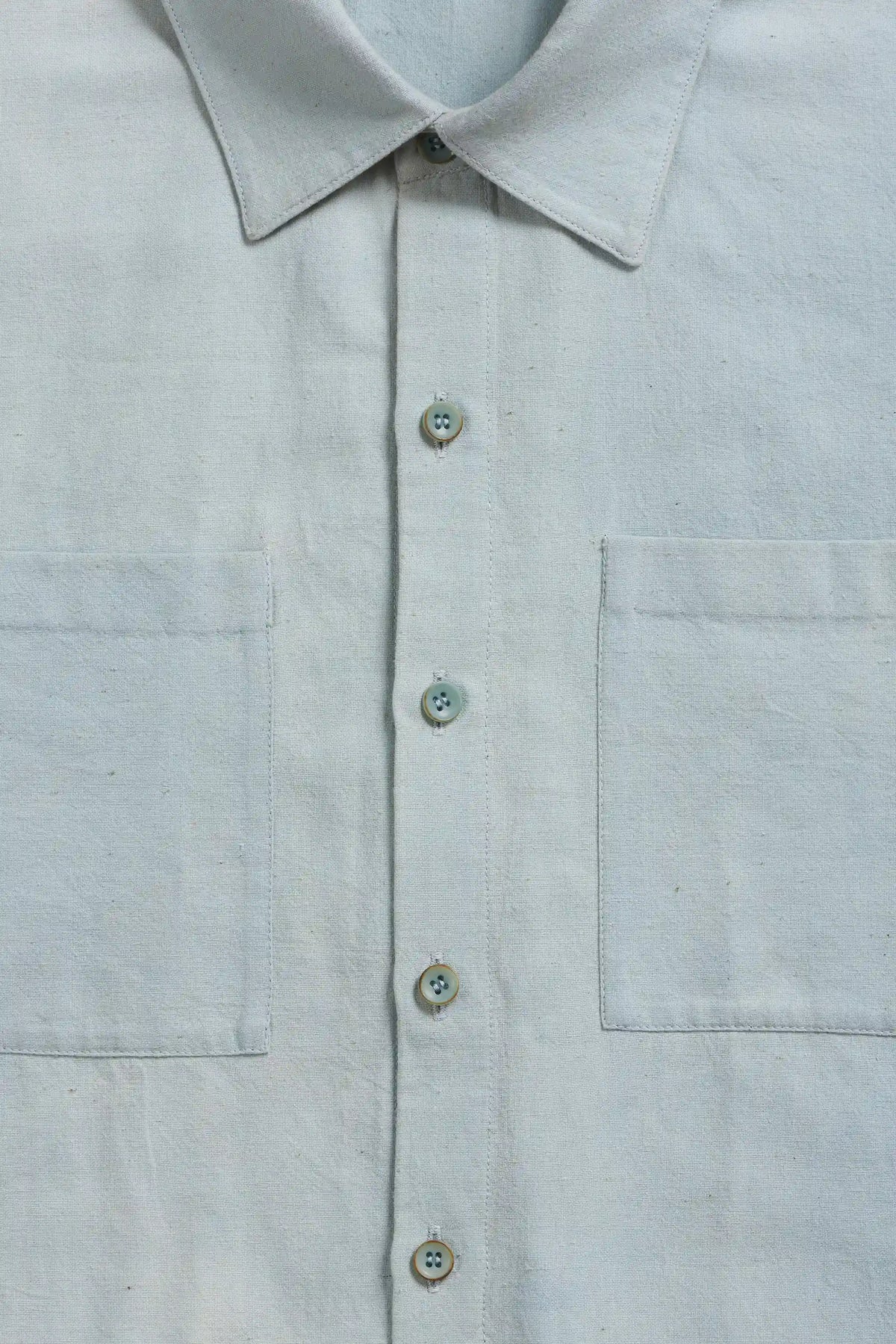 Ocean Blue Cotton Shirt