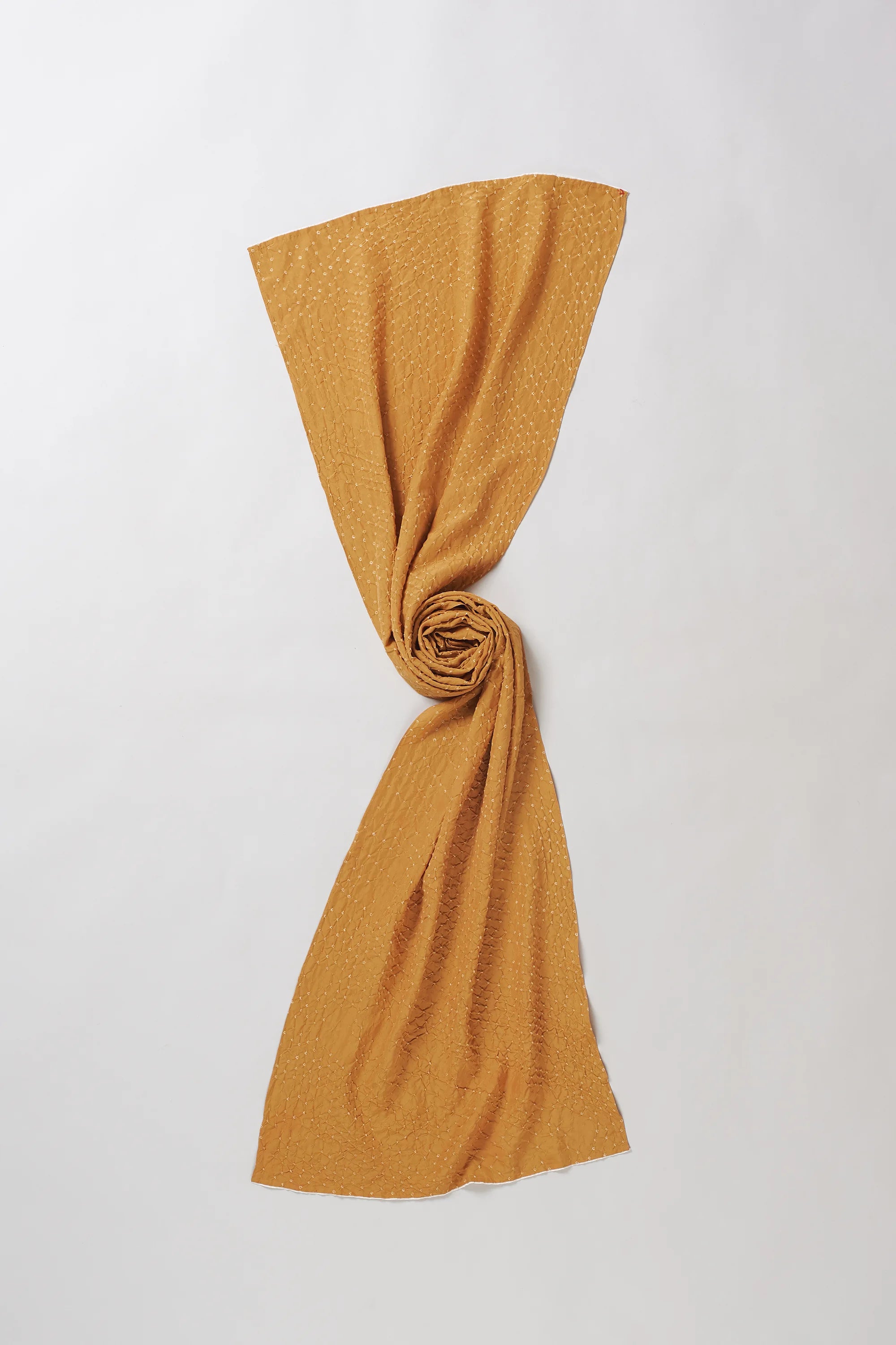 Mustard Yellow Silk Scarf