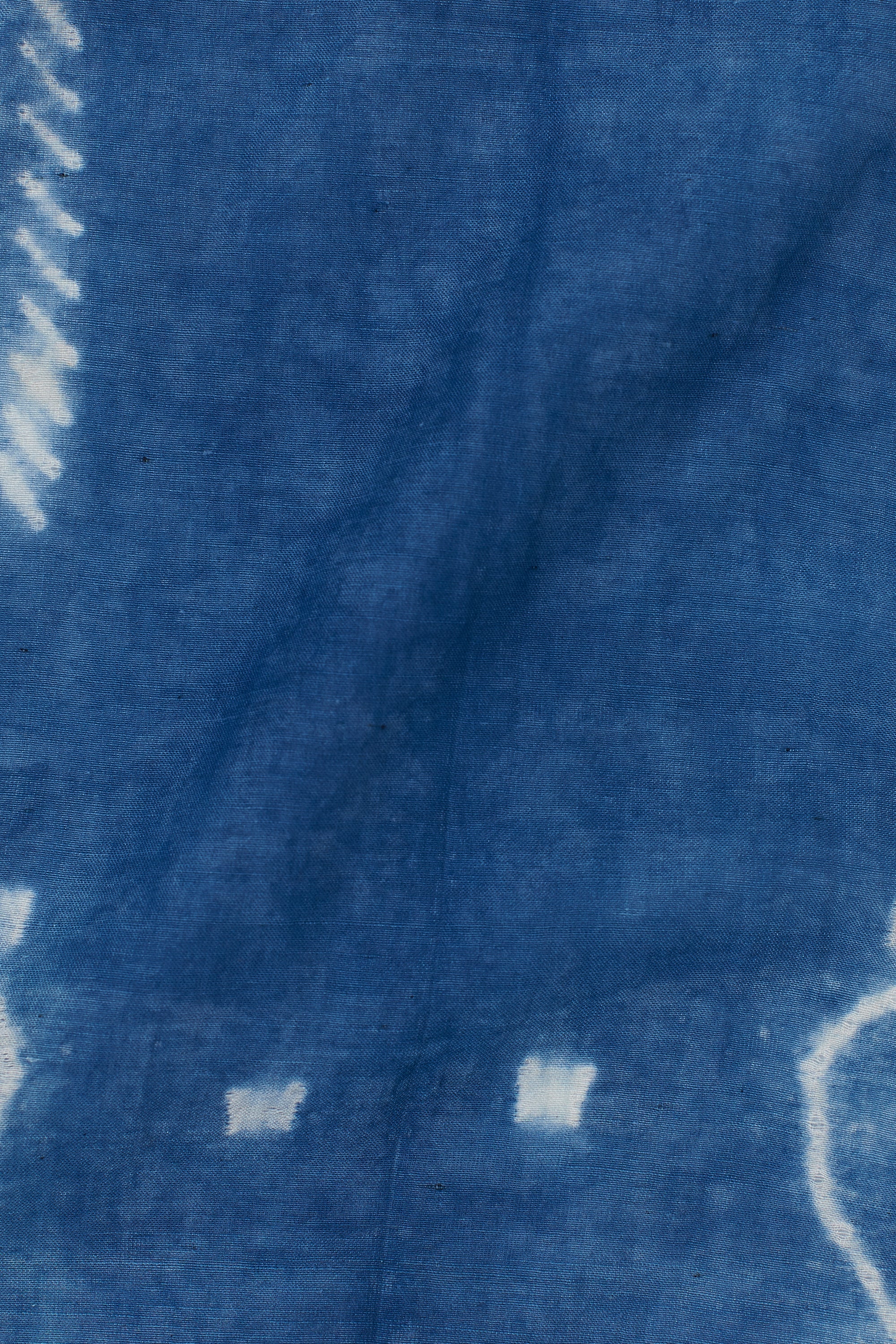 MEDIUM INDIGO COTTON SHIBORI SCARF