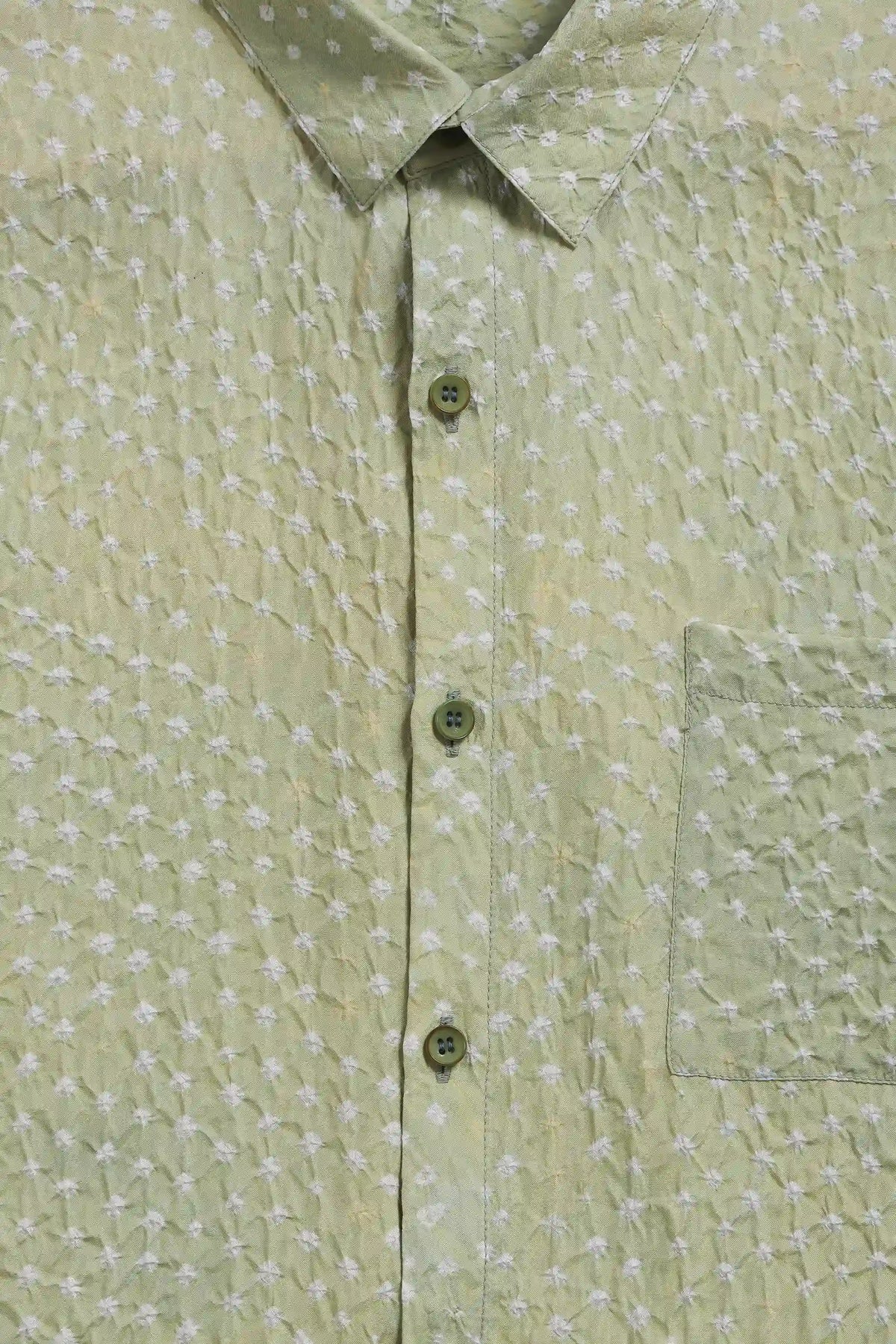 Mint Green Bandhani Unisex Shirt
