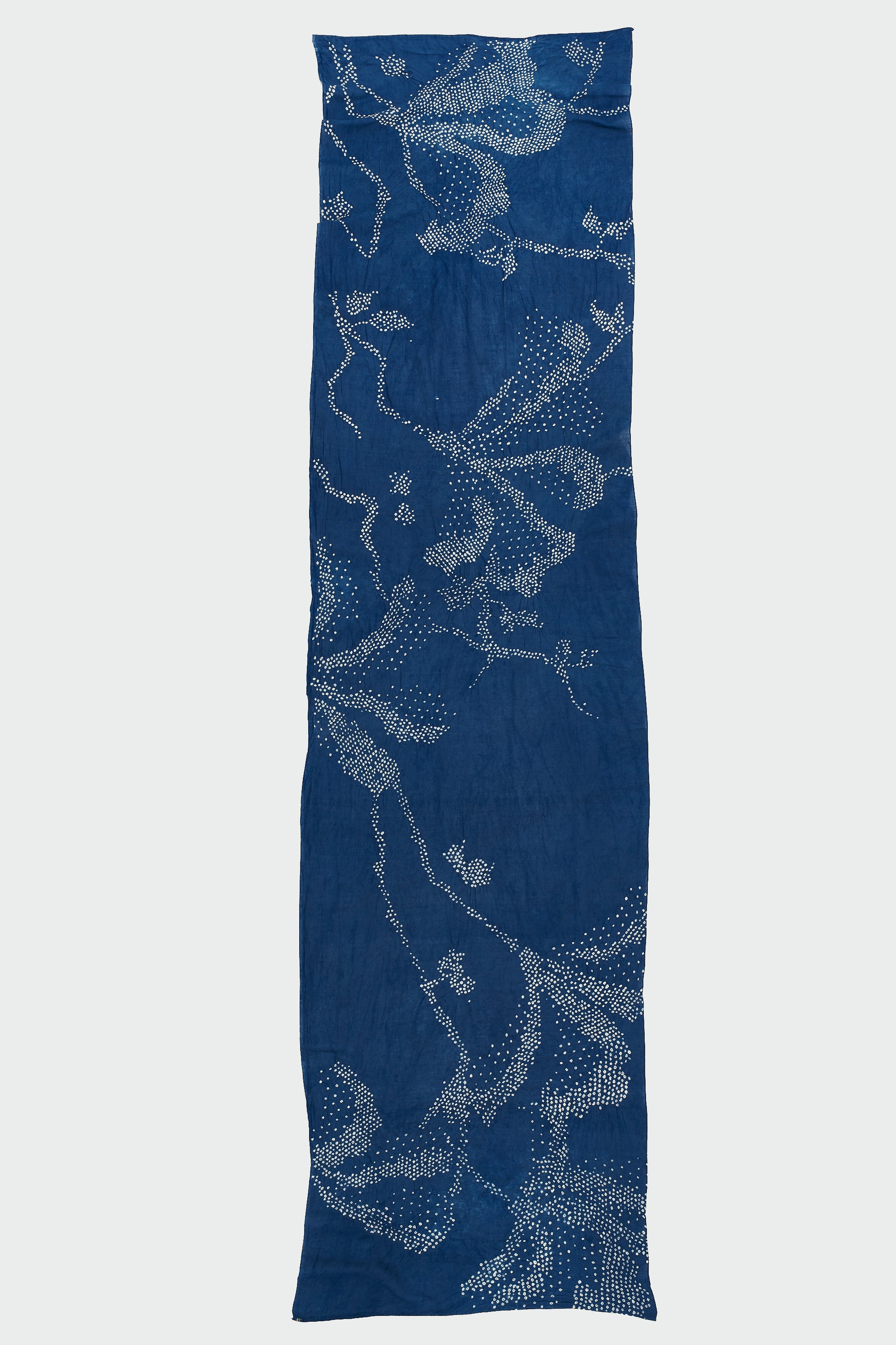 MEDIUM INDIGO COTTON BANDHANI SCARF