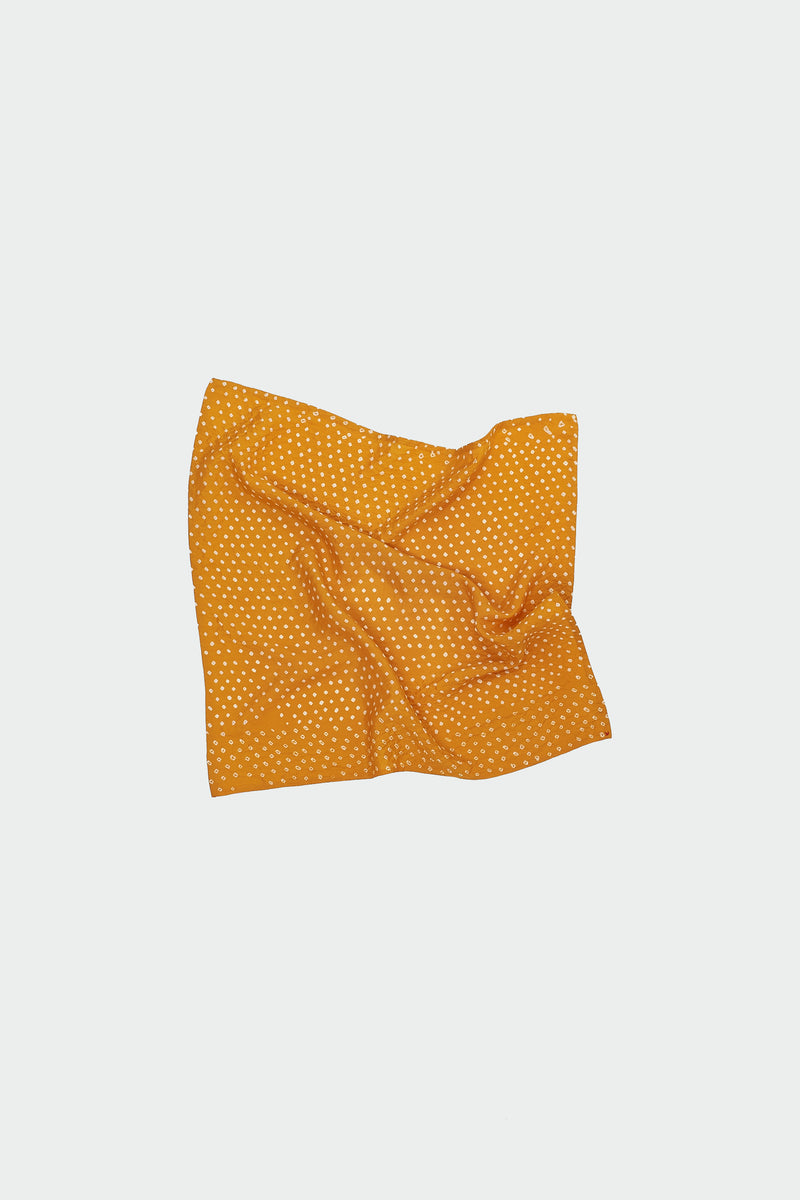 MANGO YELLOW SILK BANDHANI SQSMALL