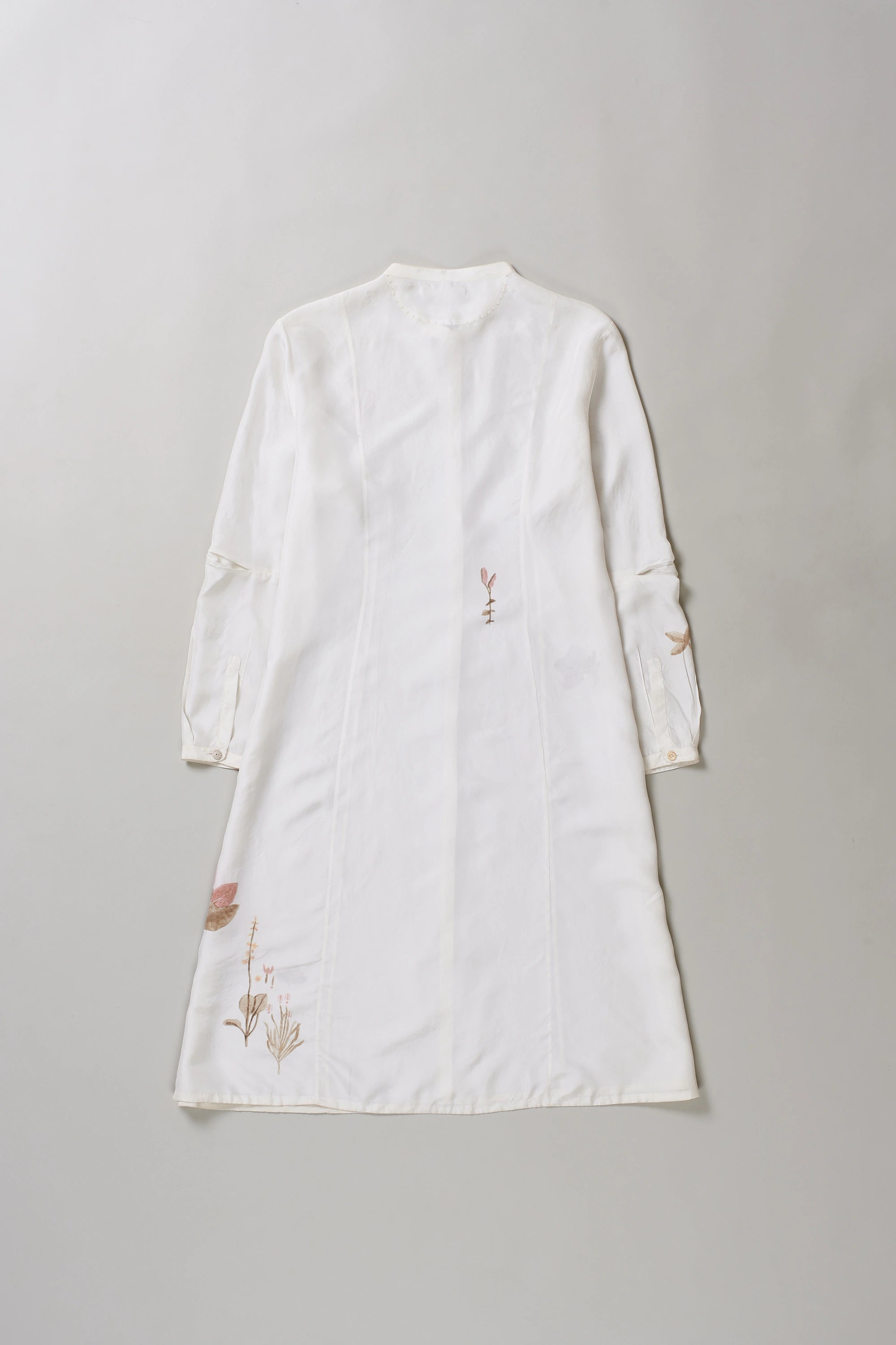 HAND PAINTED SILK STATEMENT DRESS