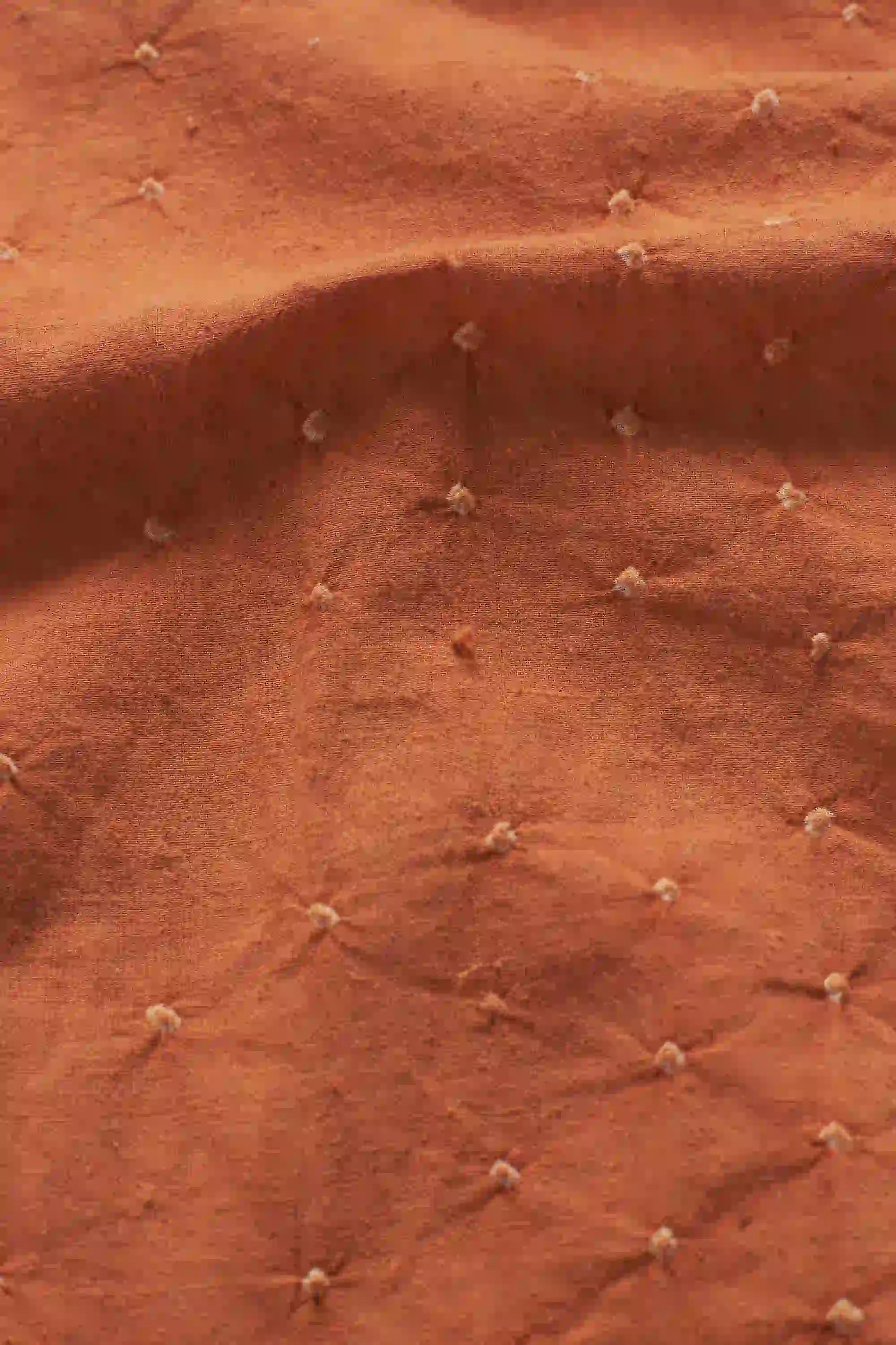 Sunset Orange Cotton Bandhani Dress