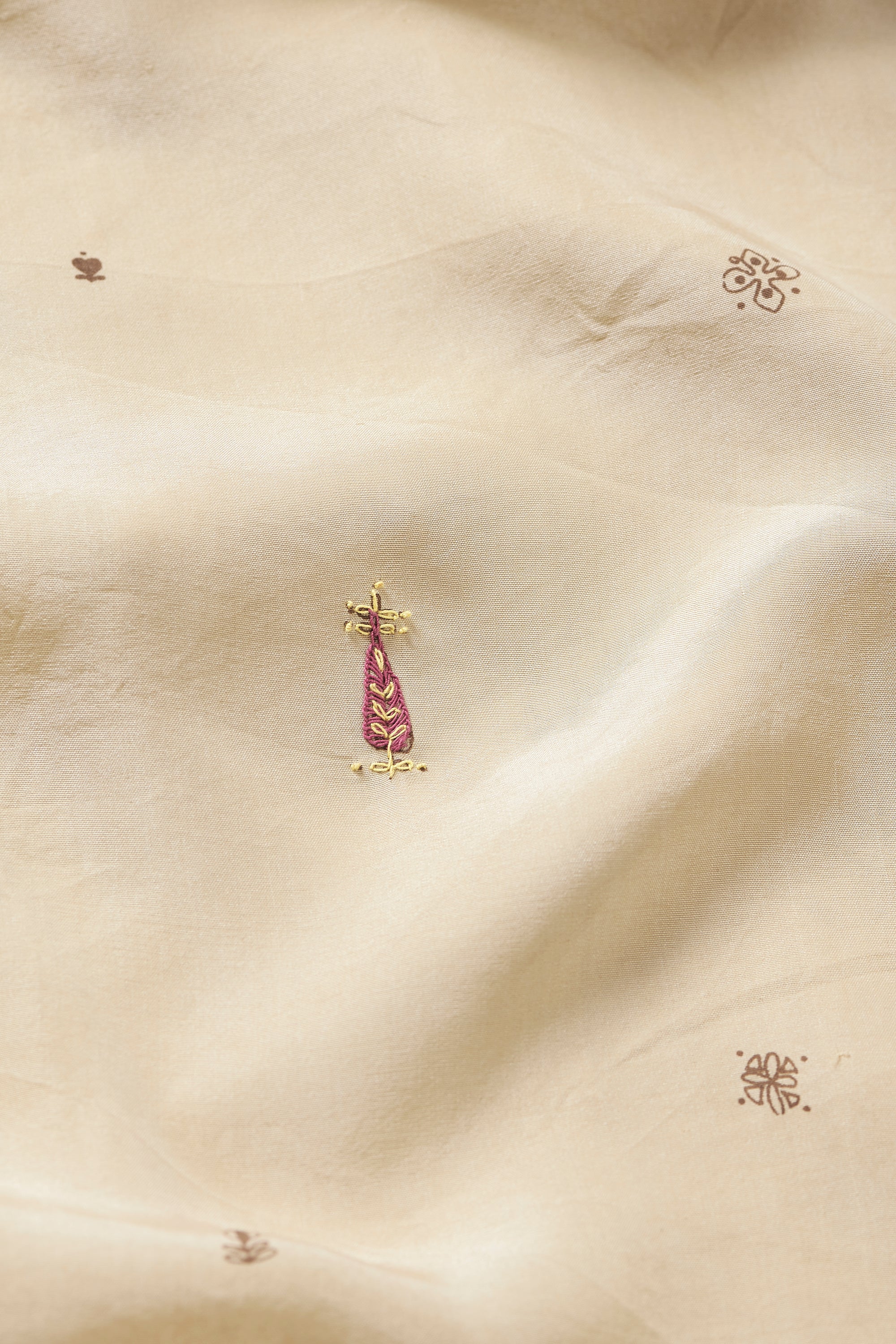WHISKEY GOLD SILK DRESS