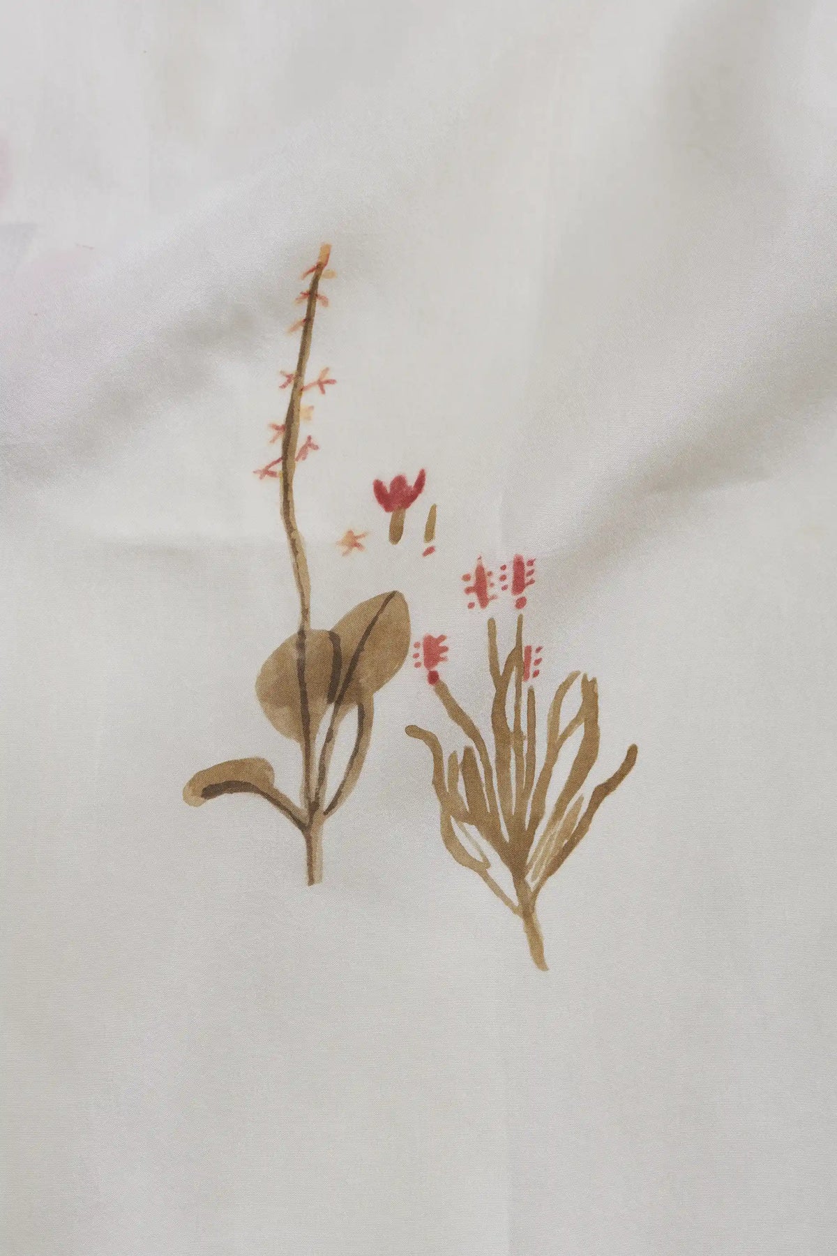 Hand Painted Floral Shirt Dress