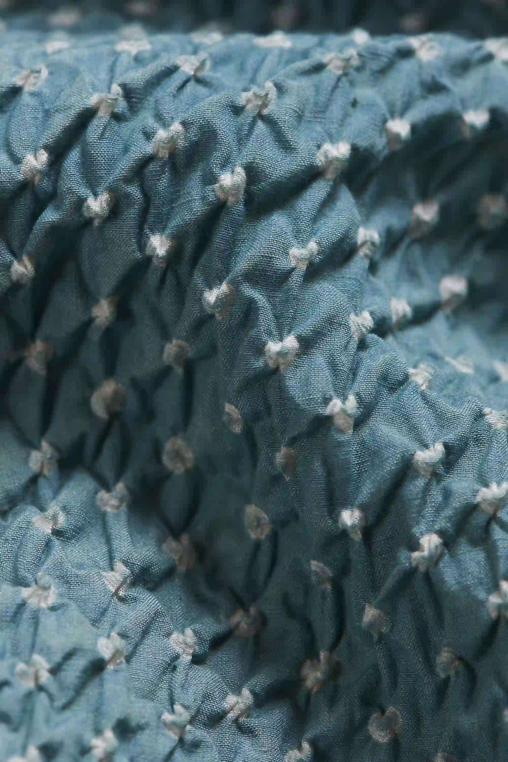 Ocean Blue Bandhani Women'S Dress