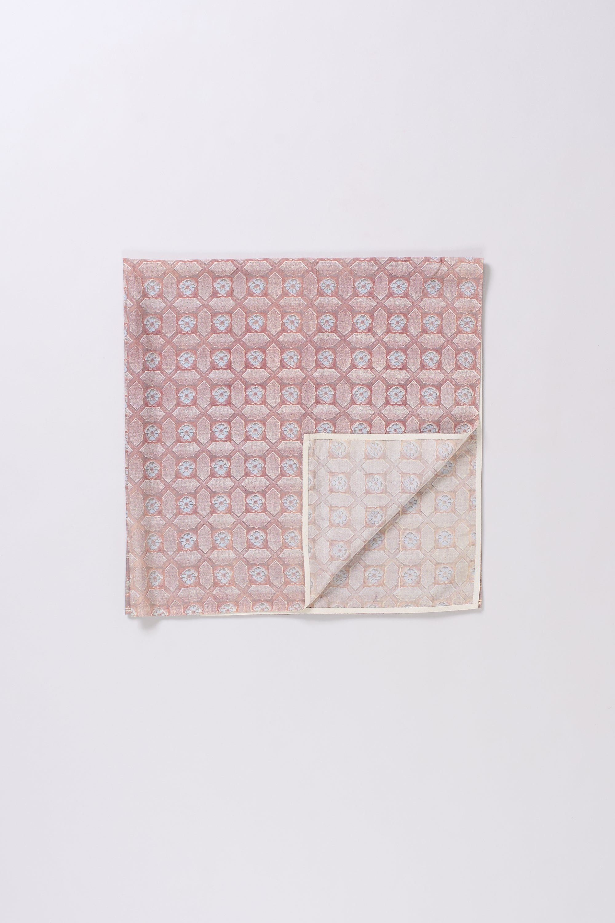 BRICK RED SCREEN PRINT SCARF