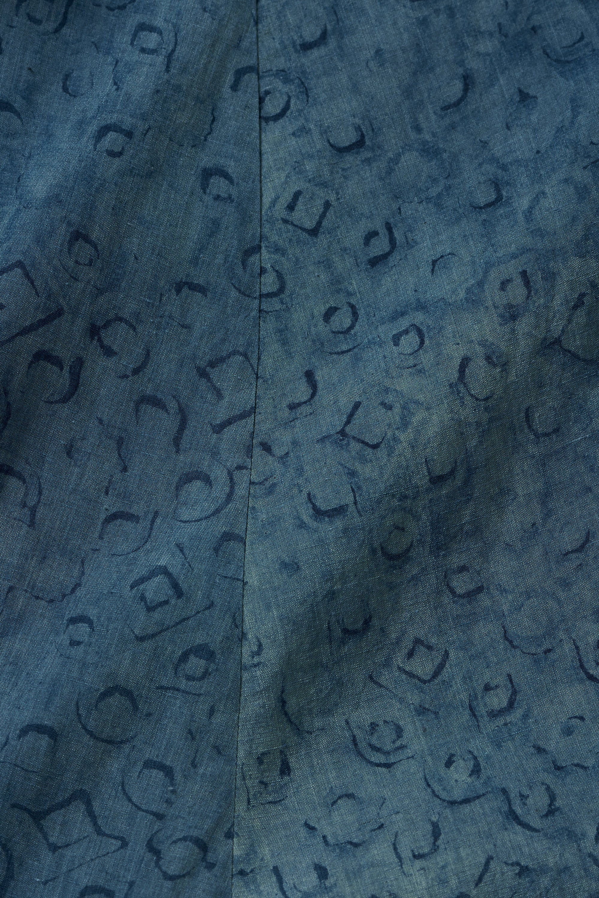 MEDIUM INDIGO BLOCK PRINT DRESS