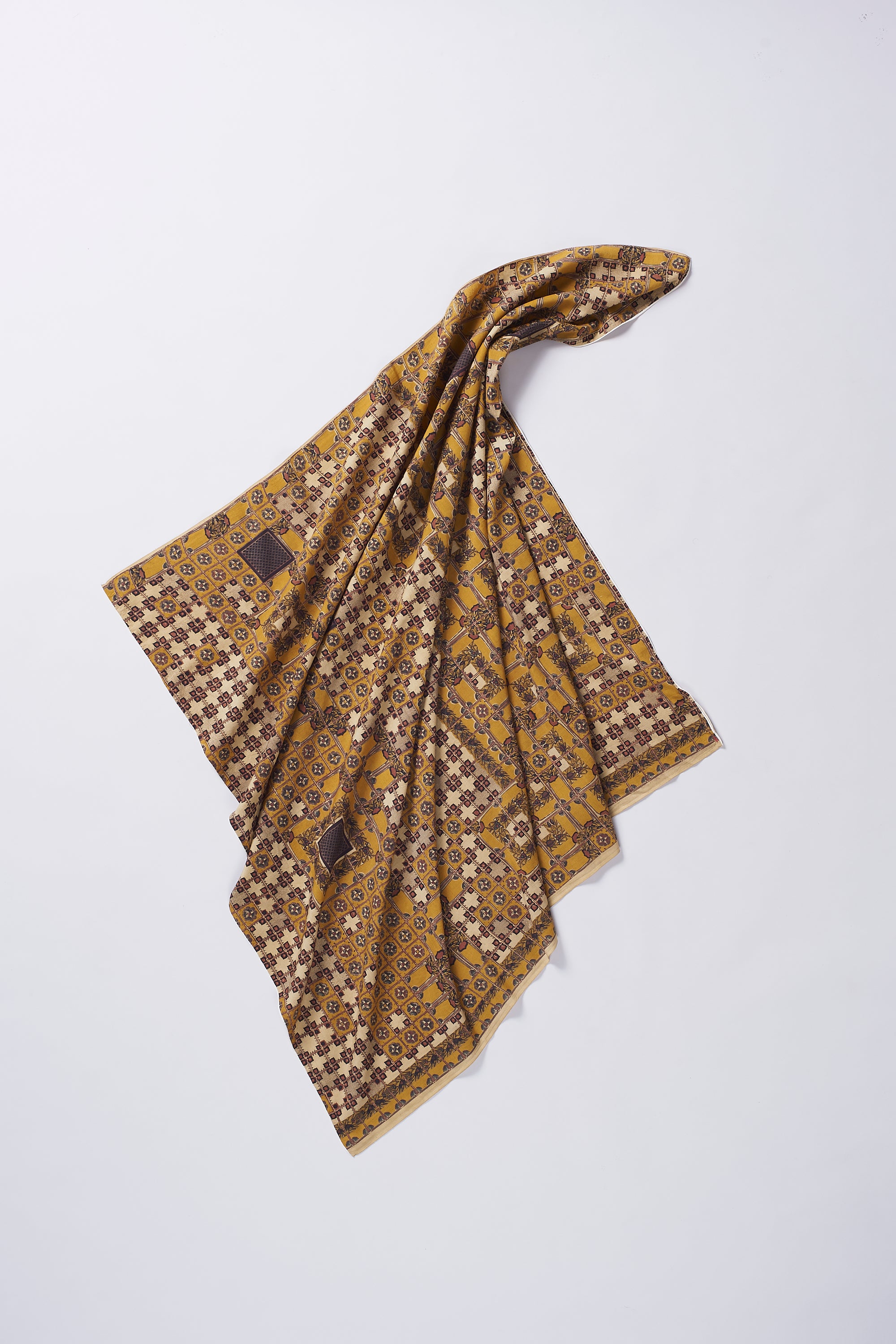 CHETTINAD INSPIRED SCREEN PRINTED SCARF