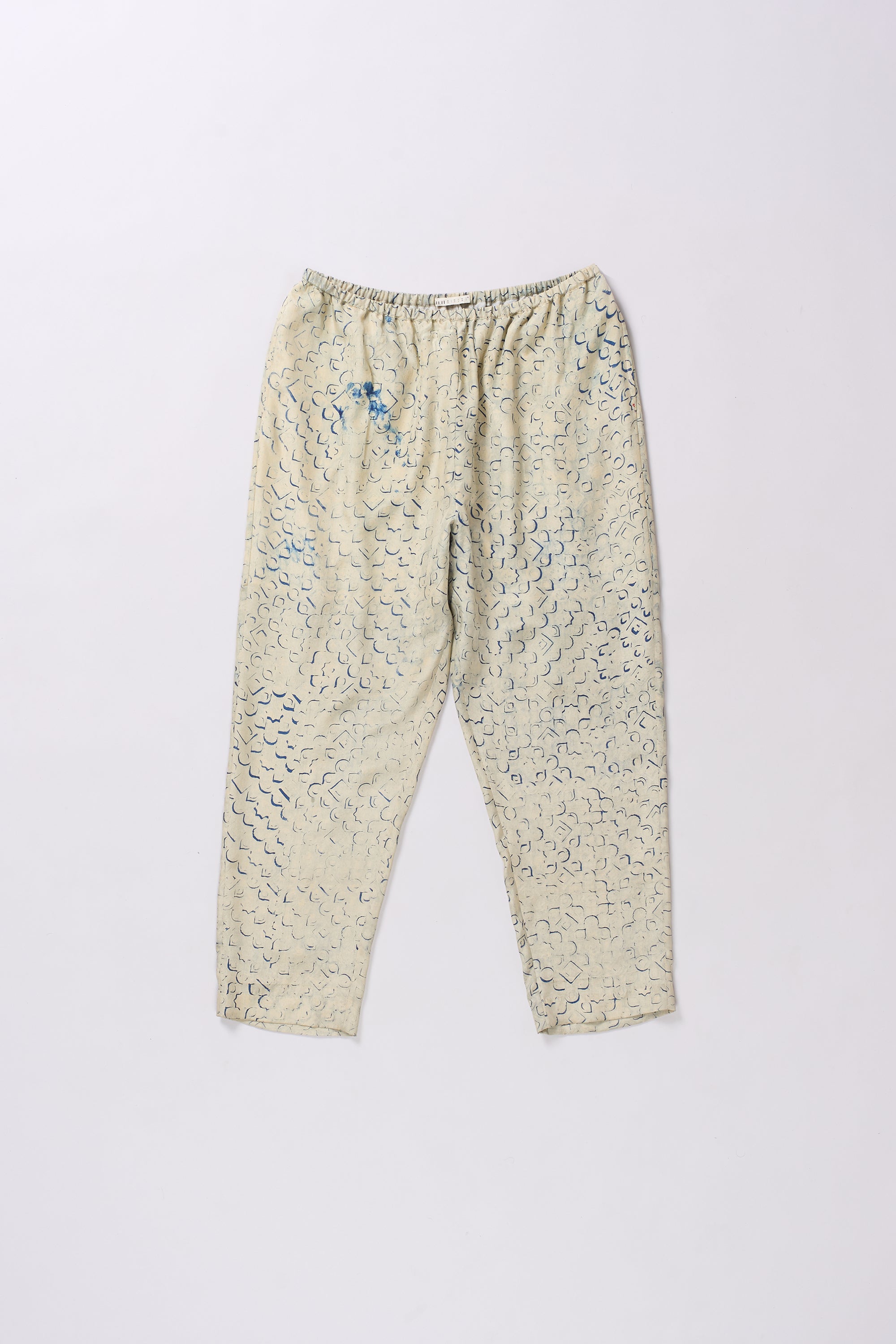 WHISKEY GOLD ELASTICATED ANKLE LENGTH WAIST PANTS