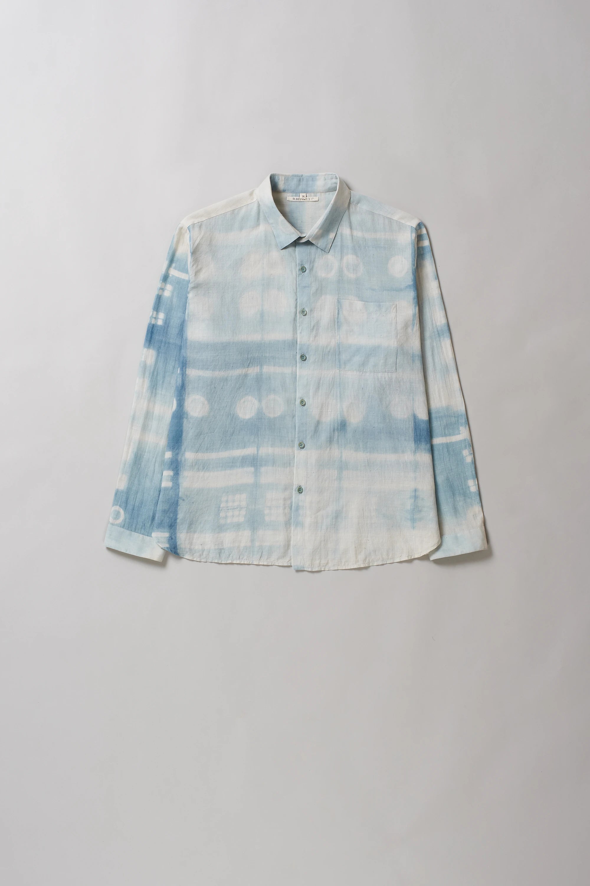 Indigo Statement Clamp Dyed Summer Shirt