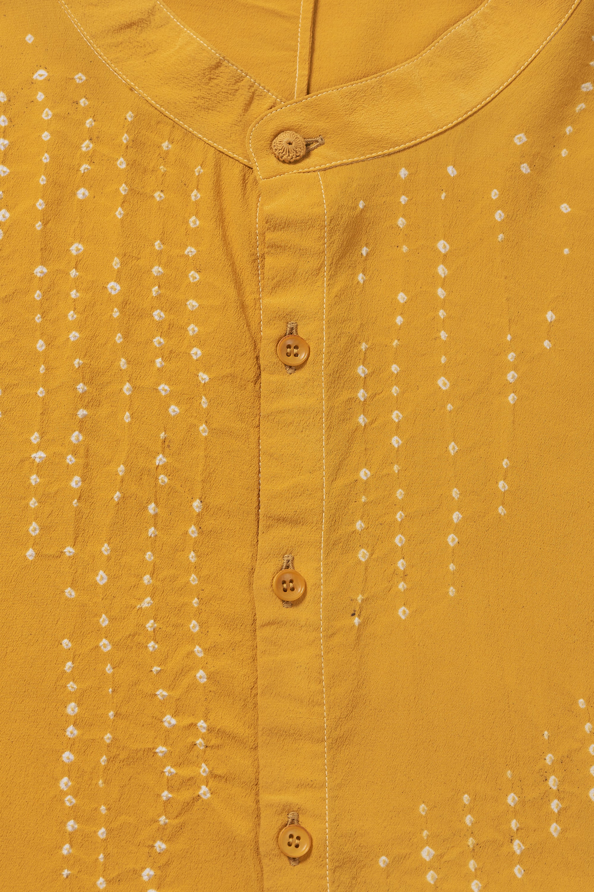 MUSTARD YELLOW COTTON UNISEX SHIRT