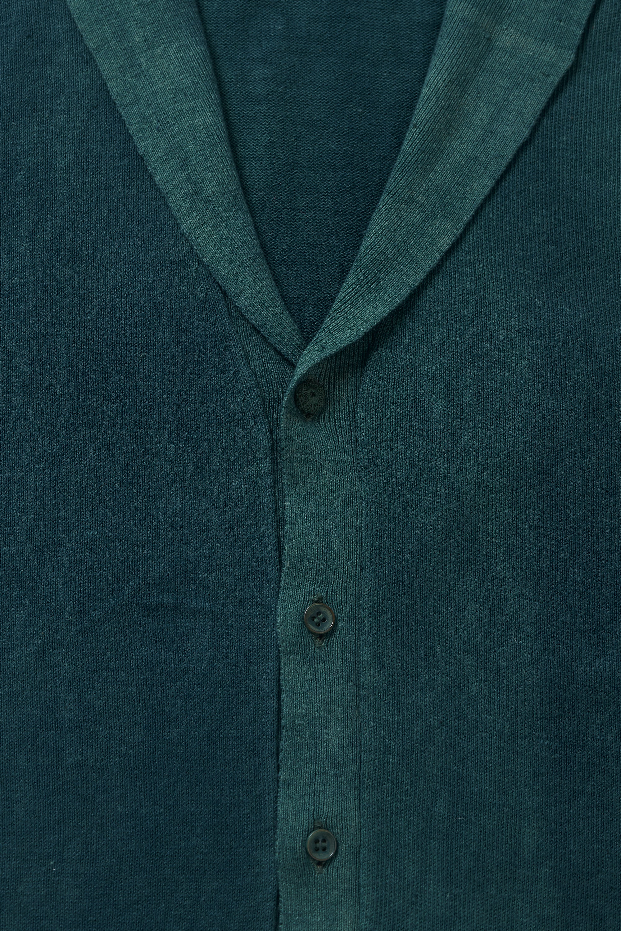 BOTTLE GREEN  COTTON CARDIGAN