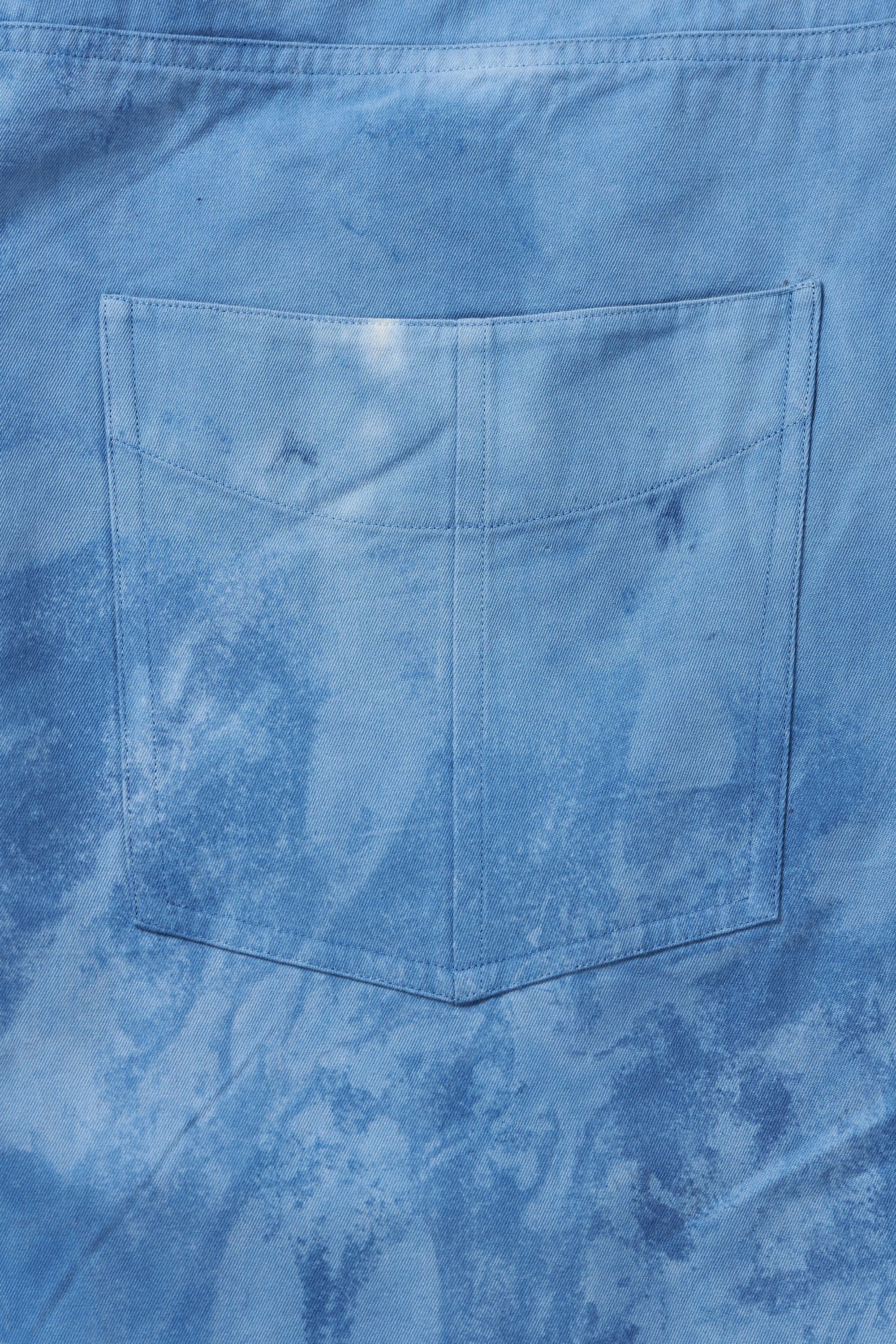 MEDIUM INDIGO DENIM DEOXIDIZED COTTON PANTS