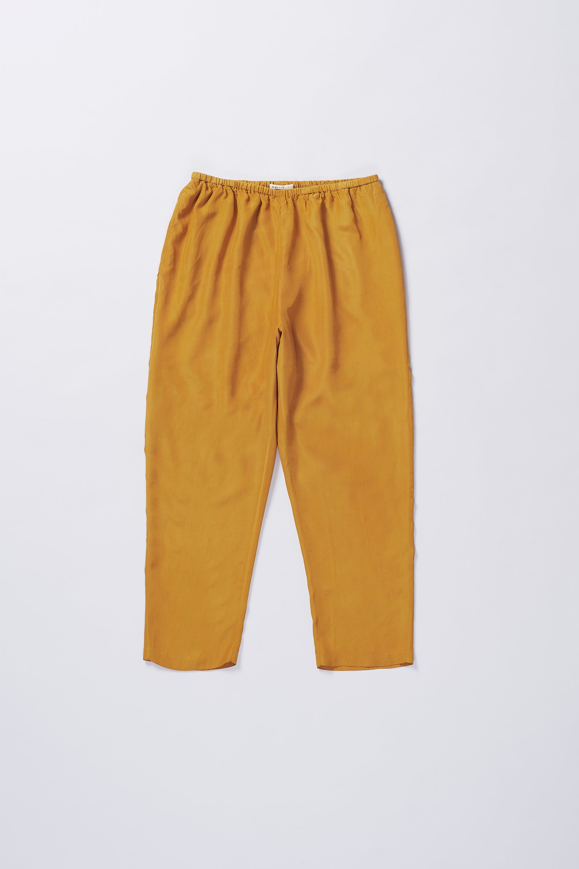 ELASTIC TROUSER IN MUSTARD YELLOW