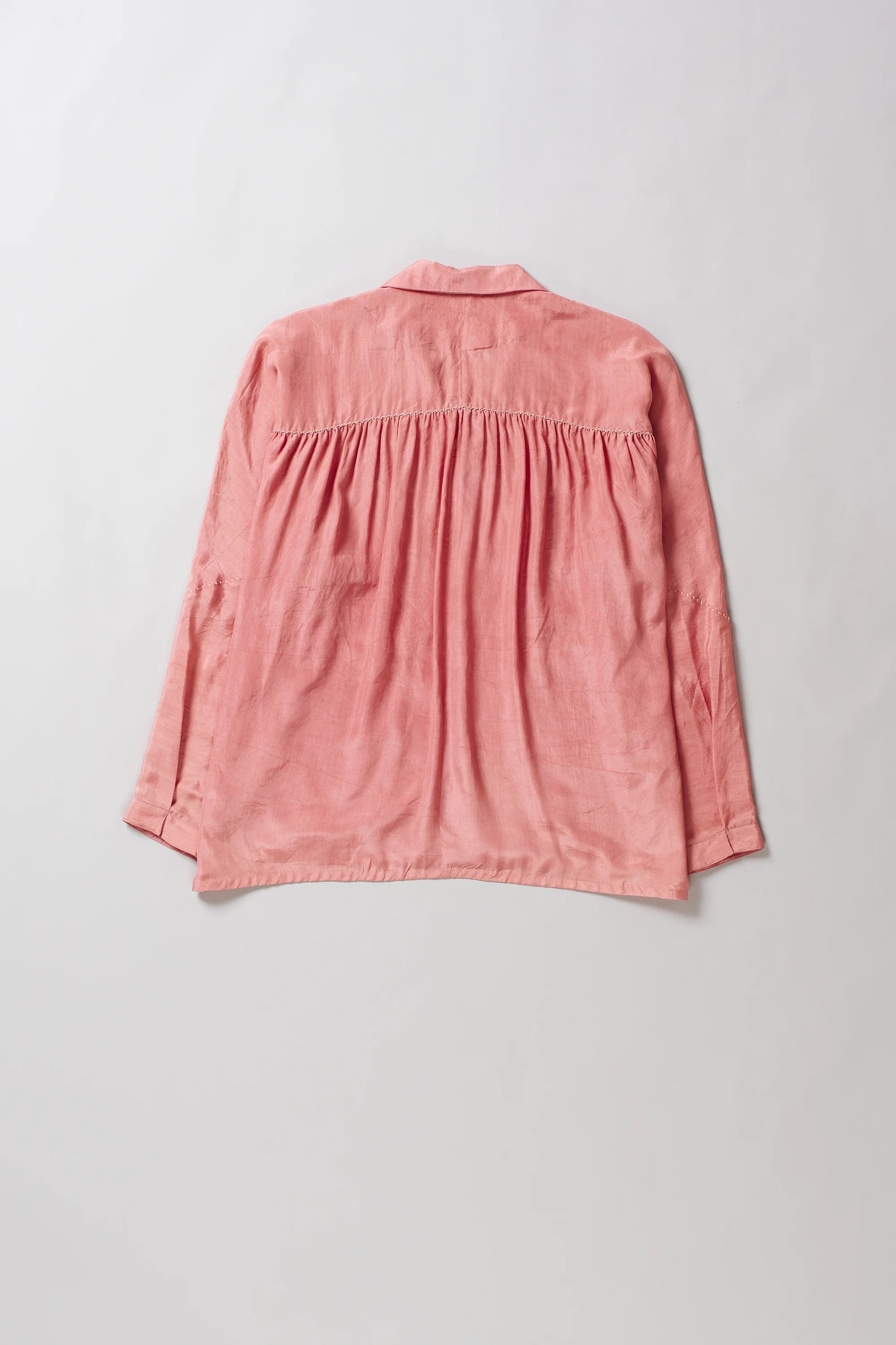 Chalk pink Silk Shirt