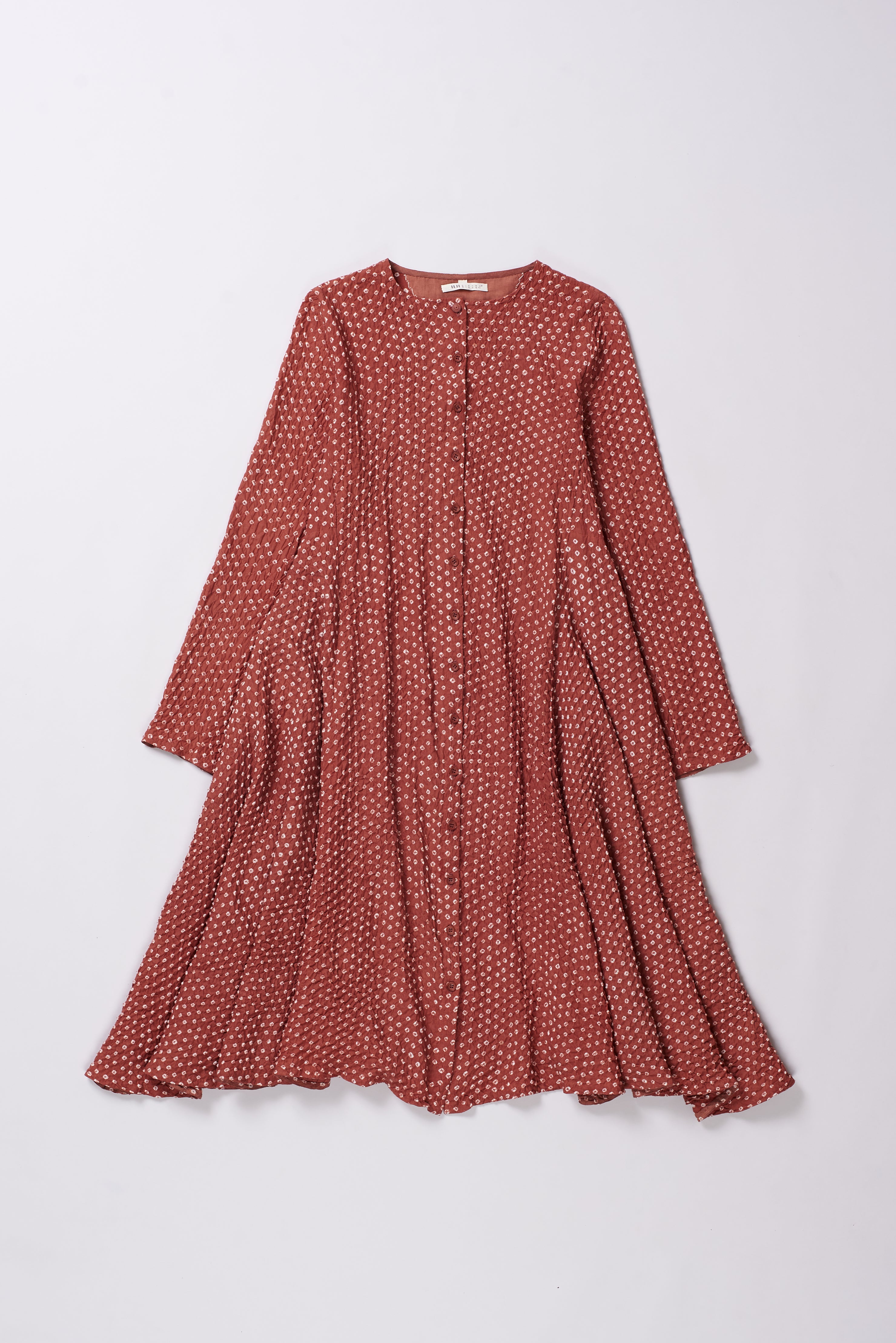 ROUGH PINK BANDHANI DRESS