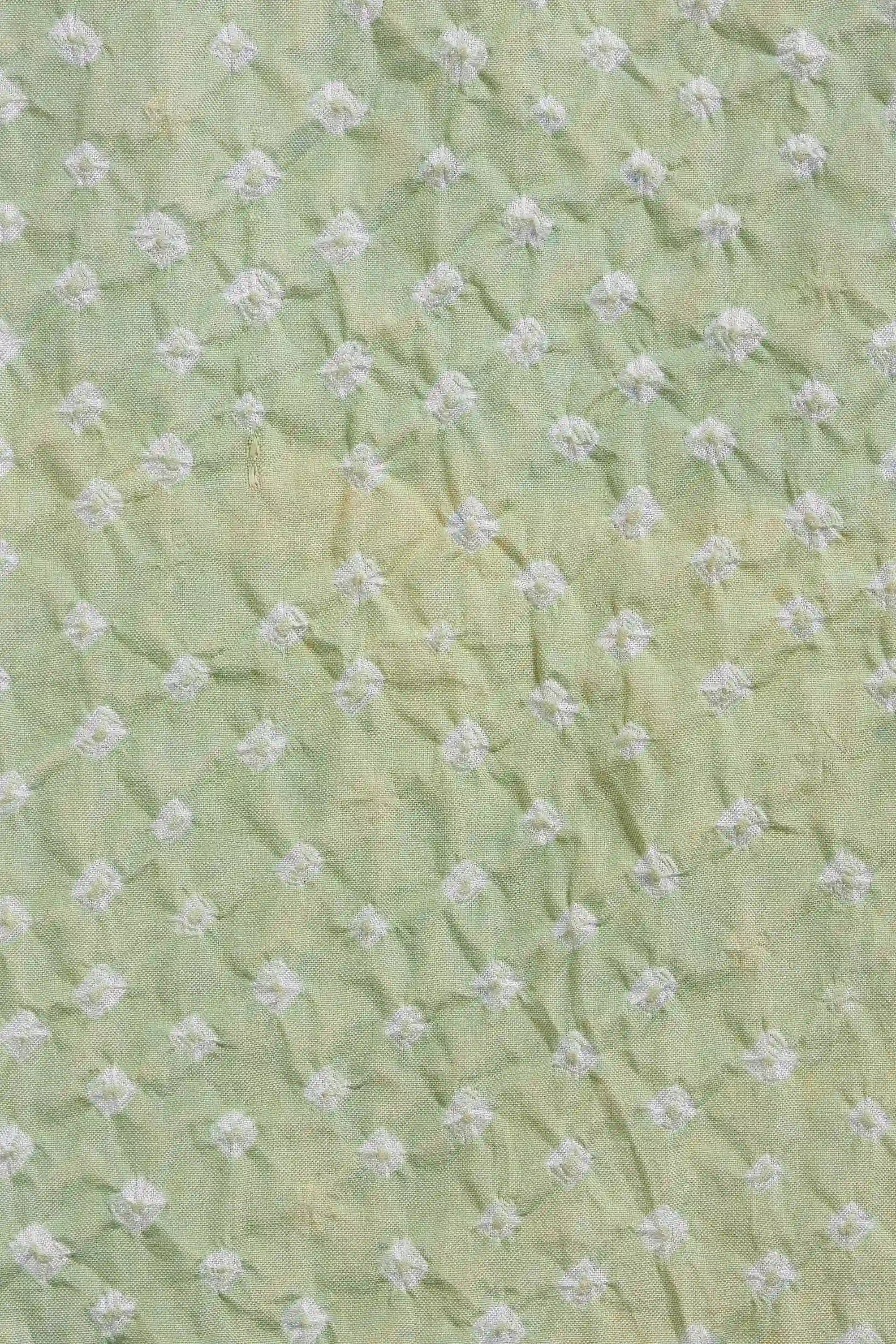 Mint Green Silk Bandhani Women Top