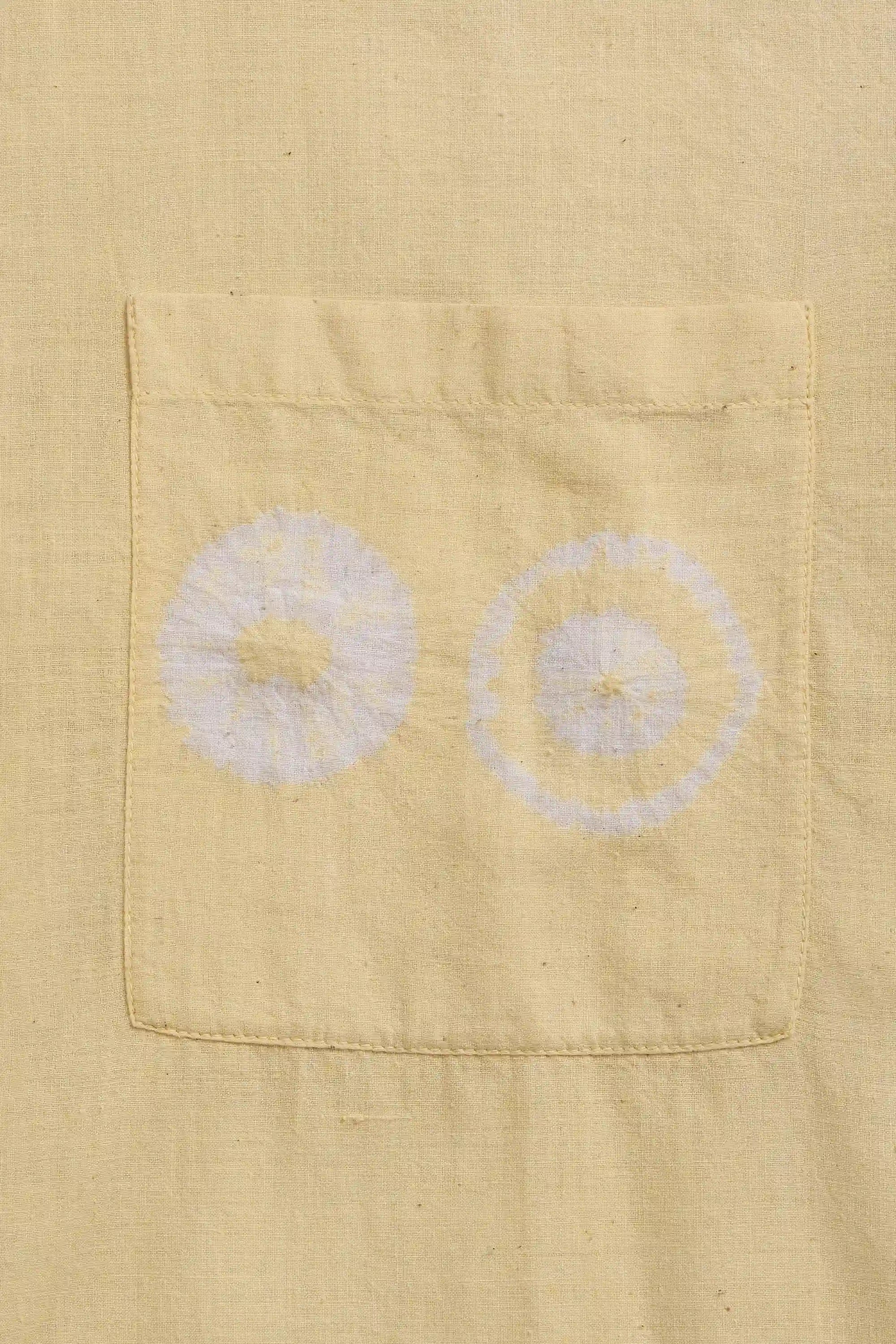 Fine Cotton Shirt Speckled with All Over Shibori