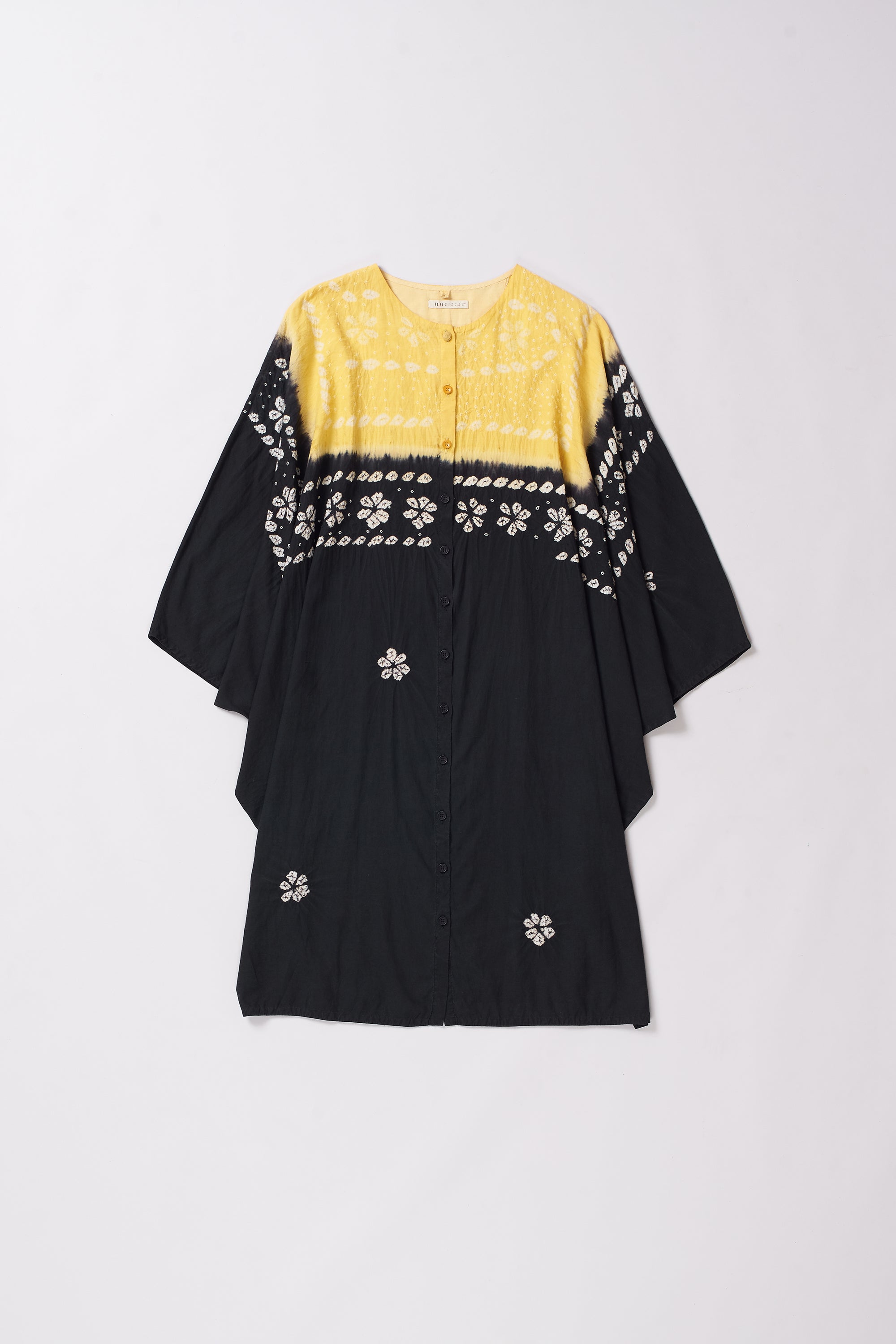 MULTI COLOURED SILK DRESS  WITH BANDHANI